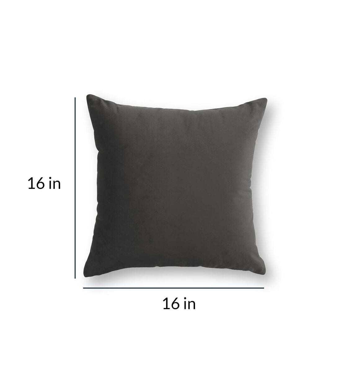 Jacey Velvet (16x16in) Sofa Pillows In Mocha Brown Colour (Pack of 2) - Febonic Living