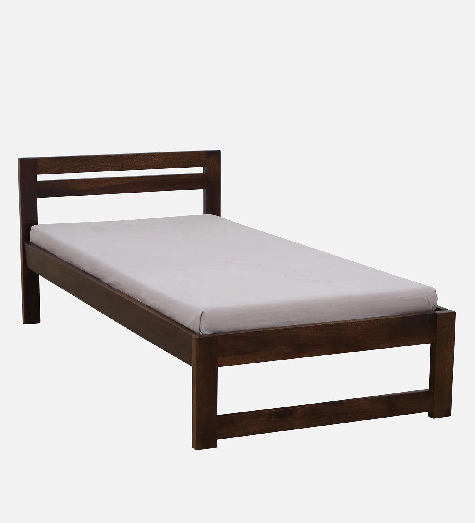 Tanji Sheesham Wood Single Bed In Provincial Teak Finish - Febonic Living