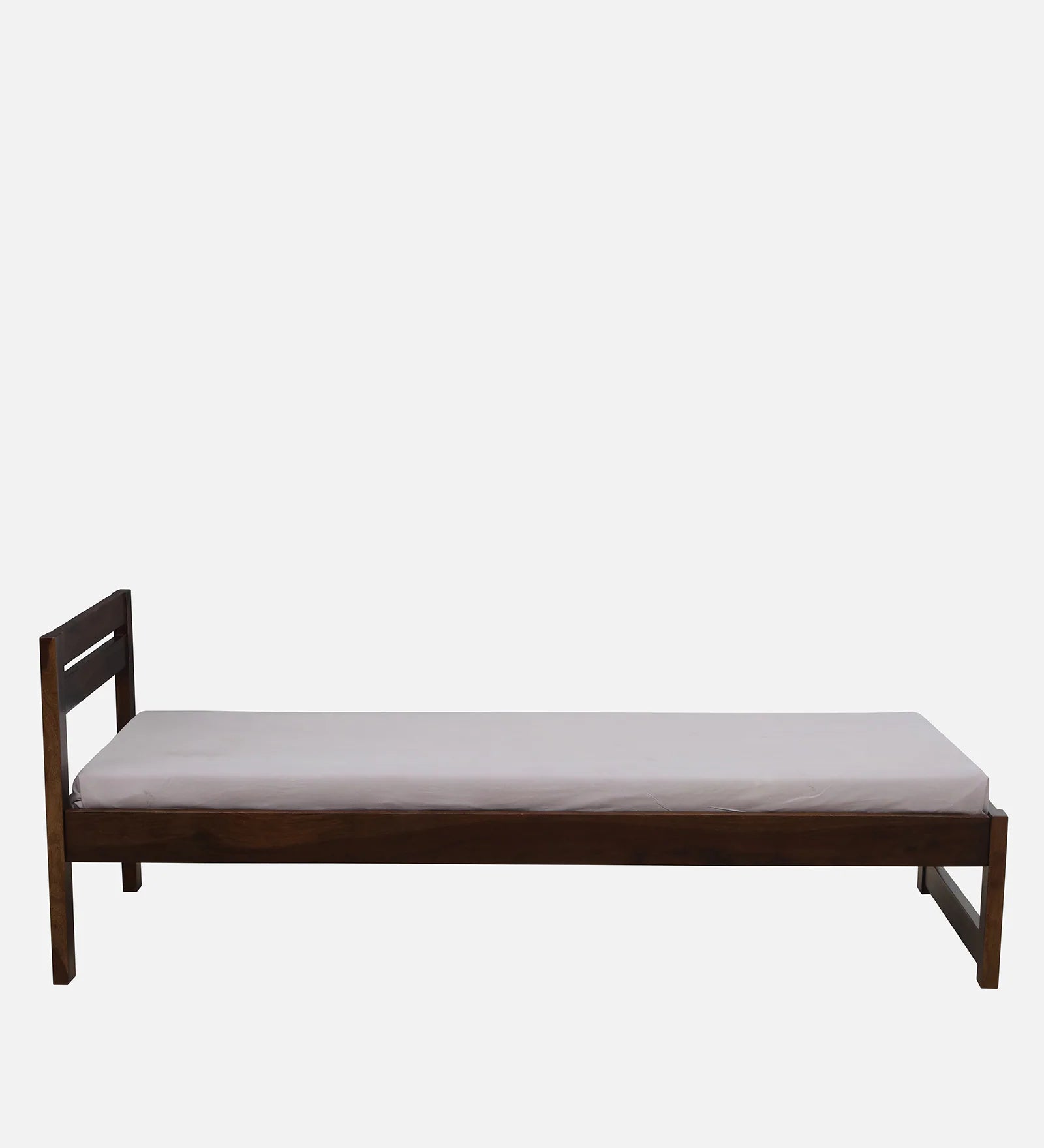 Tanji Sheesham Wood Single Bed In Provincial Teak Finish - Febonic Living