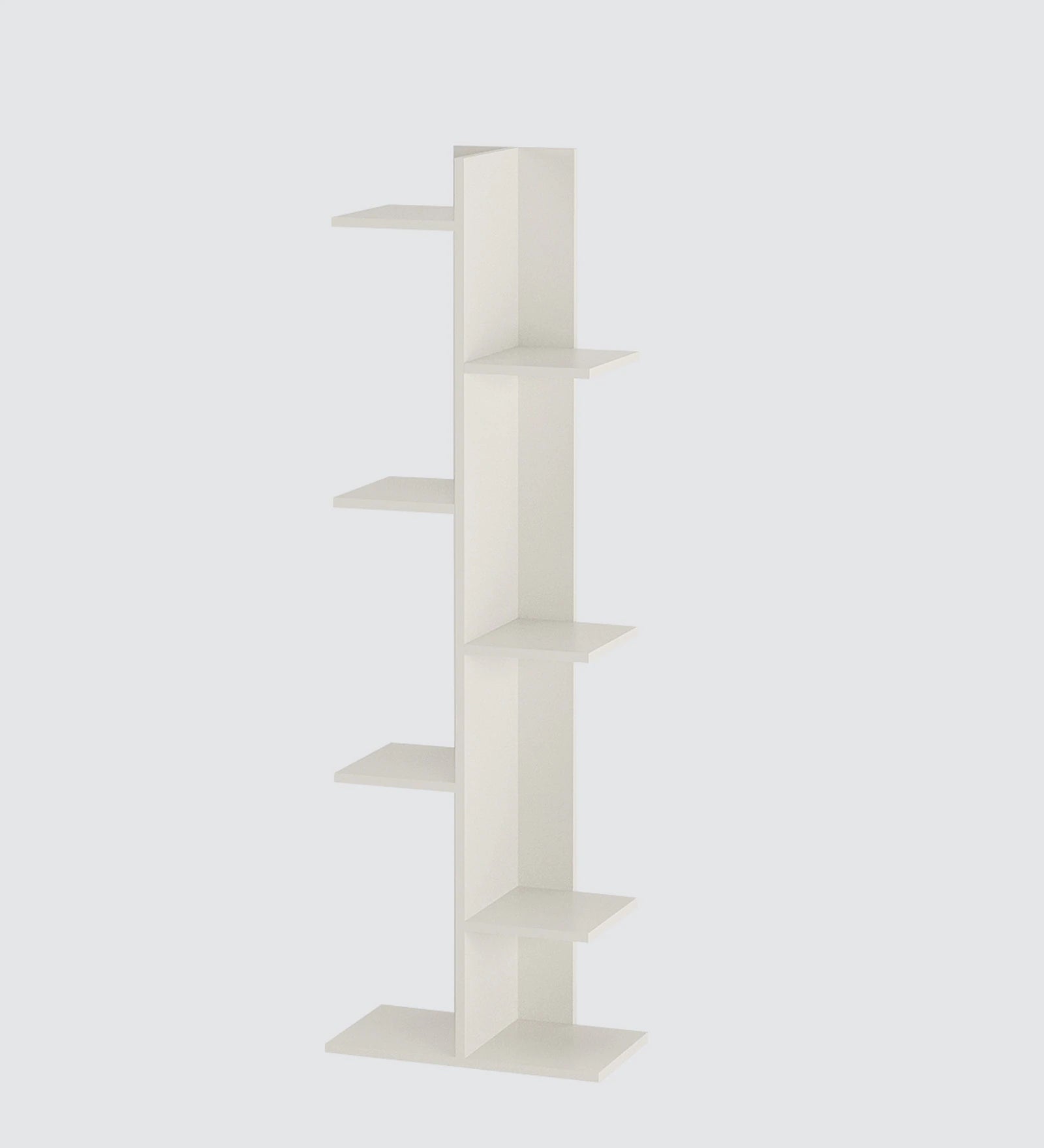 Barna Book Shelf In Frosty White Finish - Febonic Living