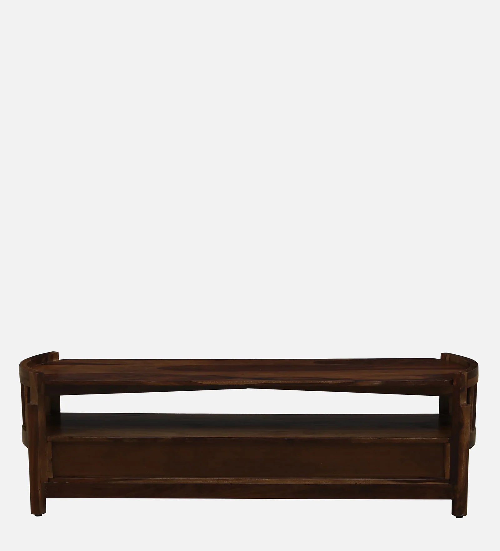 Davao Sheesham Wood TV Unit In Provincial Teak Finish - Febonic Living
