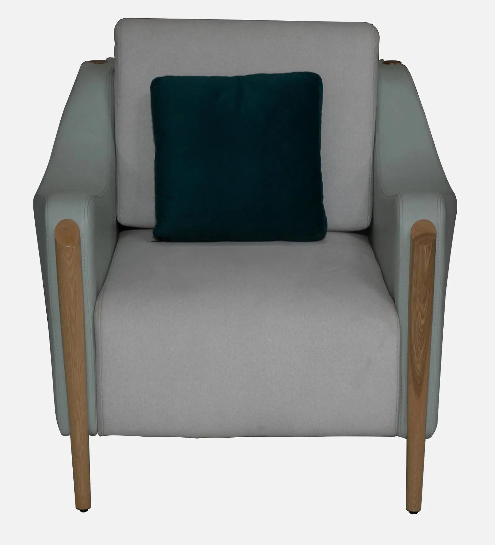 Haven Fabric Leatherette 1 Seater Sofa In Beige Colour Febonic Living