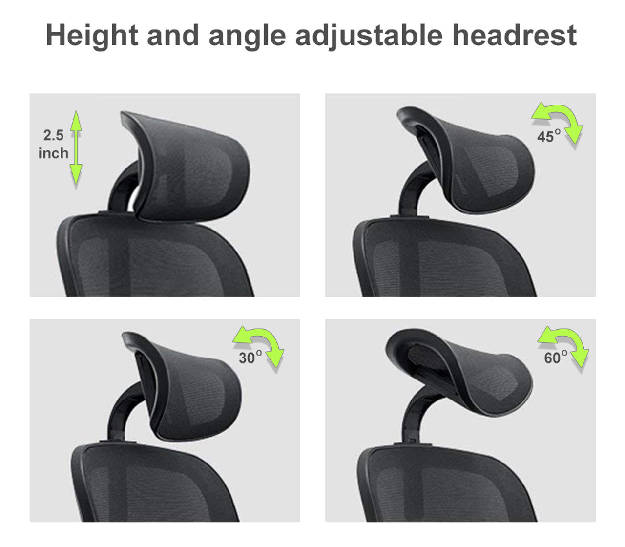 Loyar Mesh Ergonomic Office Chair In Baba Black - Febonic Living