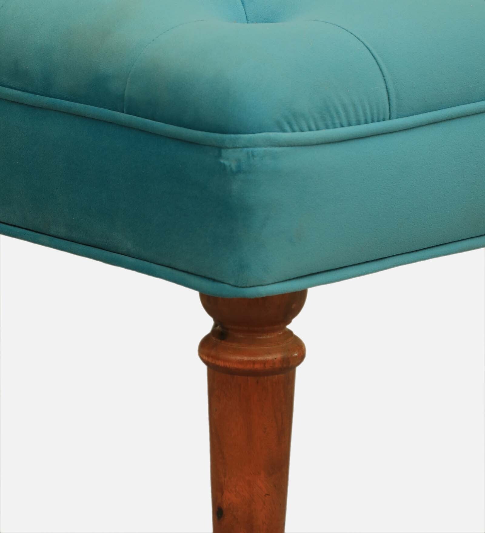 Ludovic Velvet Slipper Chair In Aqua Colour - Febonic Living