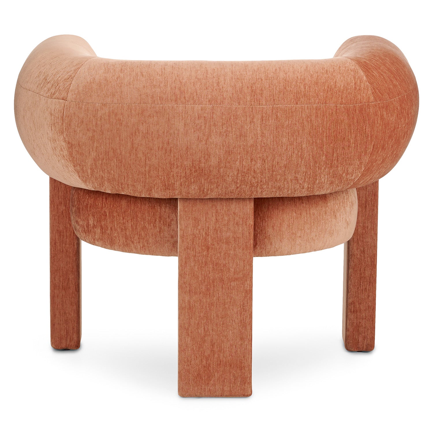 Versy Fabric Lounge Chair in Vivid Orange Colour - Febonic Living