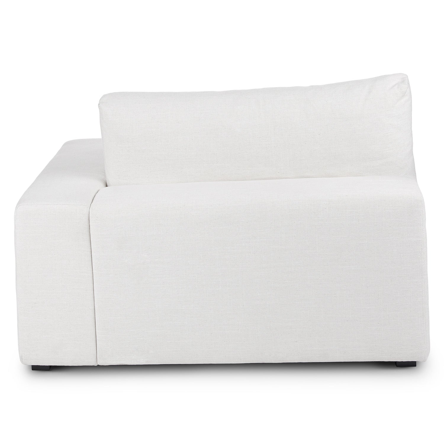 Beta Fabric RHS Chaise Lounger In Ivory Cream Colour - Febonic Living