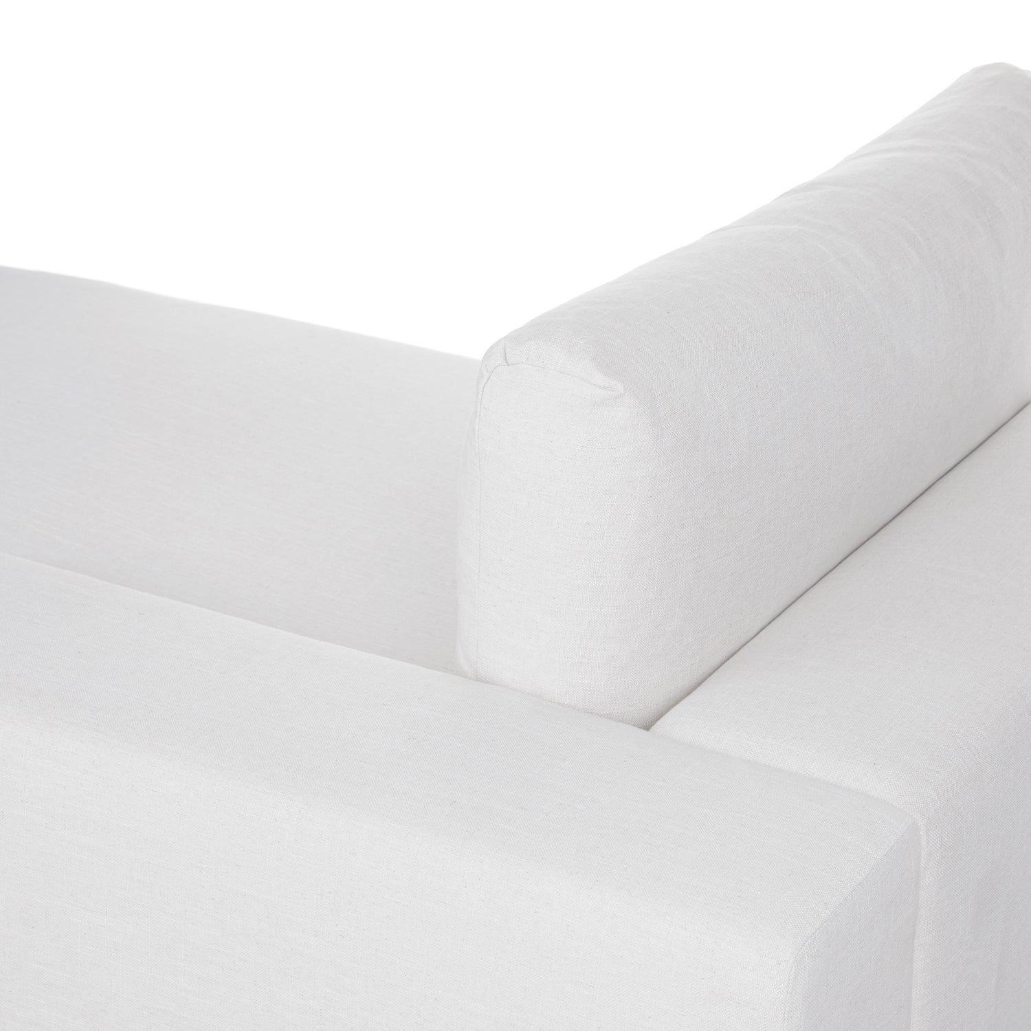 Beta Fabric RHS Chaise Lounger In Ivory Cream Colour - Febonic Living
