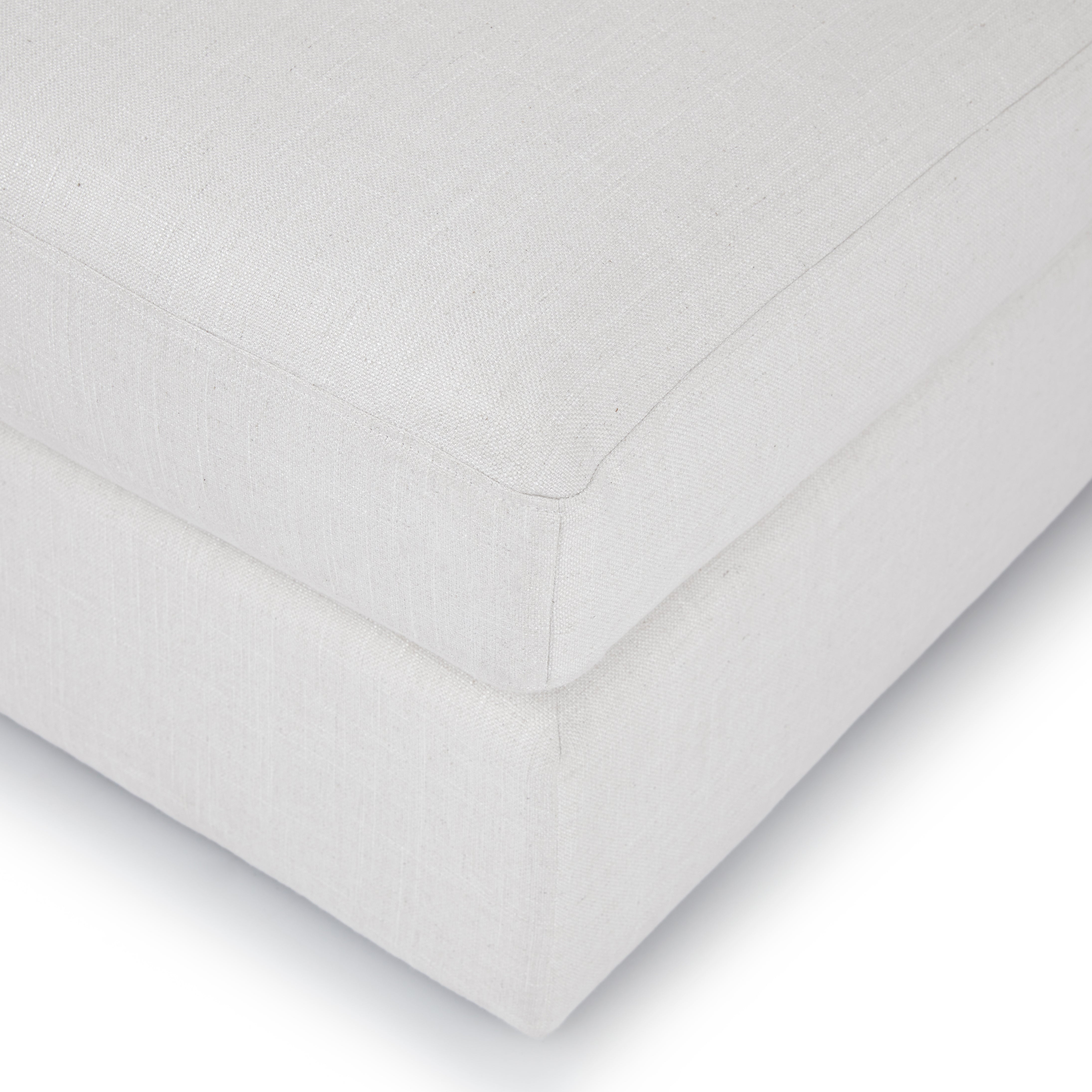 Beta Fabric RHS Chaise Lounger In Ivory Cream Colour - Febonic Living