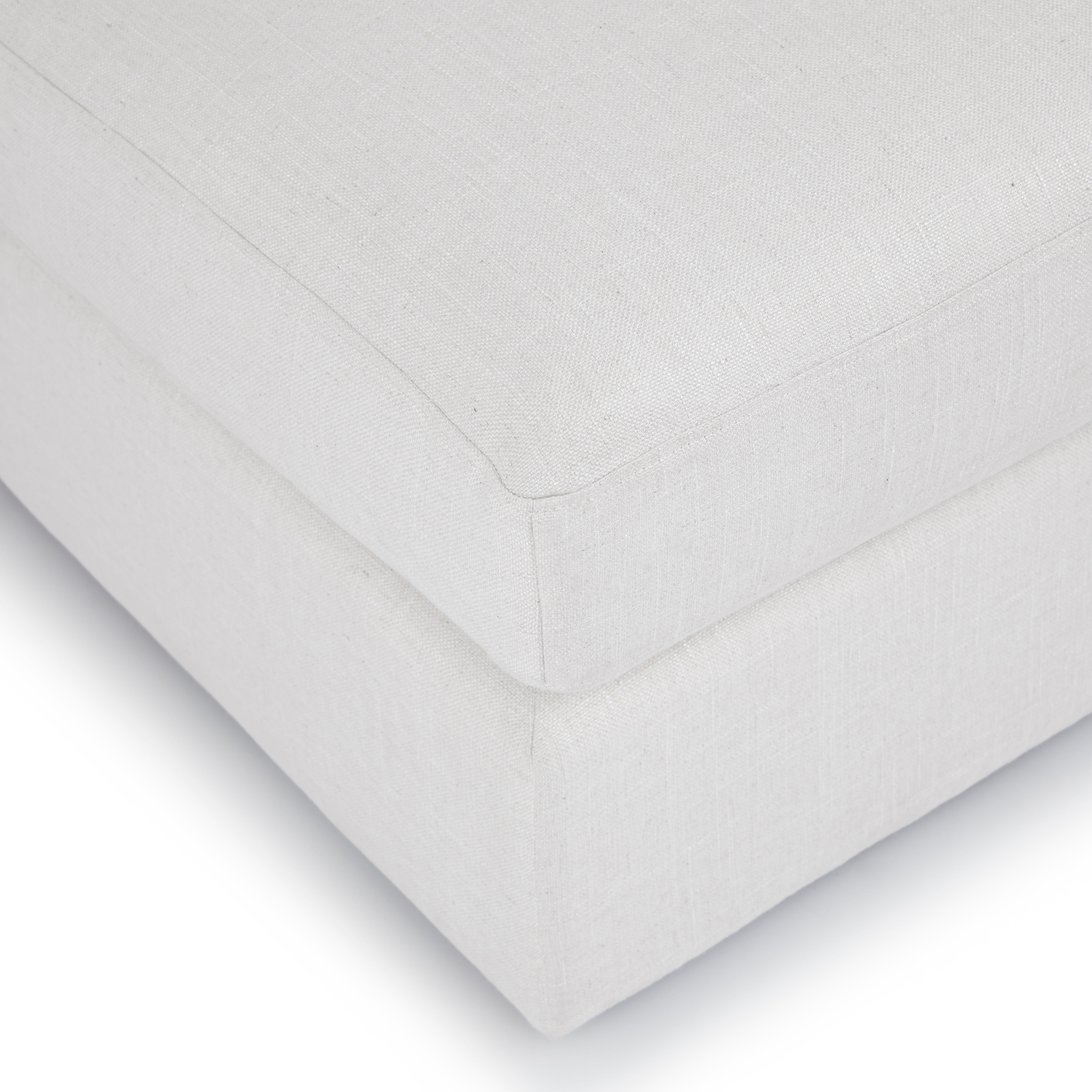 Beta Fabric LHS Chaise Lounger In Ivory Cream Colour - Febonic Living