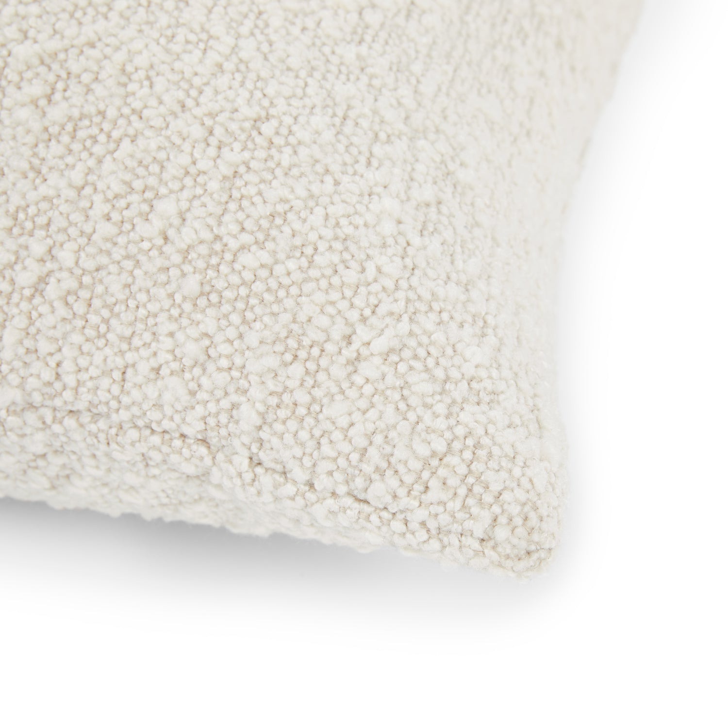 Gabriola Boucle (20x20in) Sofa Pillows In Bright White Colour (Pack of 2) - Febonic Living