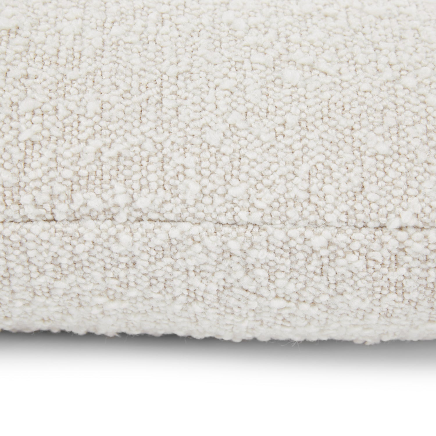 Gabriola Boucle (20x20in) Sofa Pillows In Bright White Colour (Pack of 2) - Febonic Living