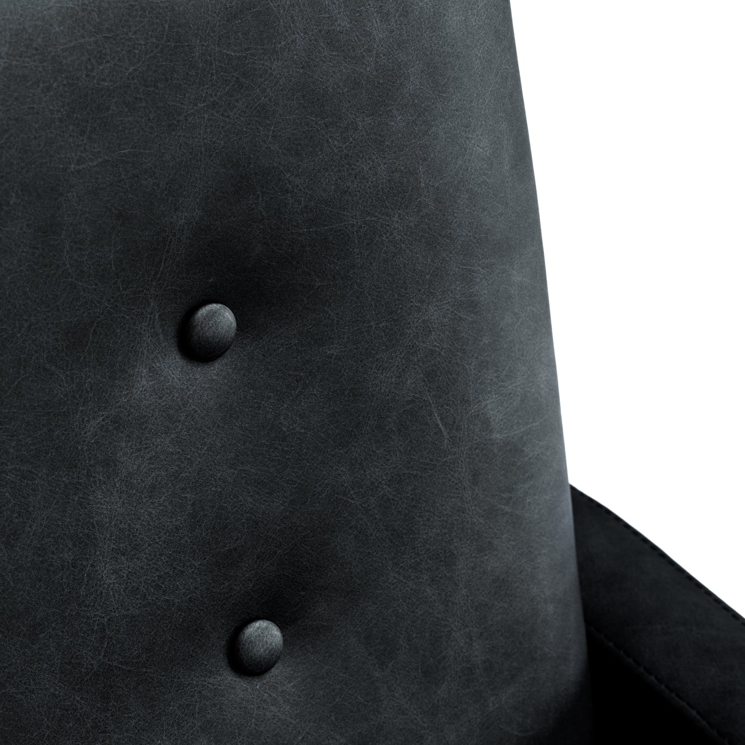 Galaxy Leatherette Lounge Chair in Dark grey Colour - Febonic Living