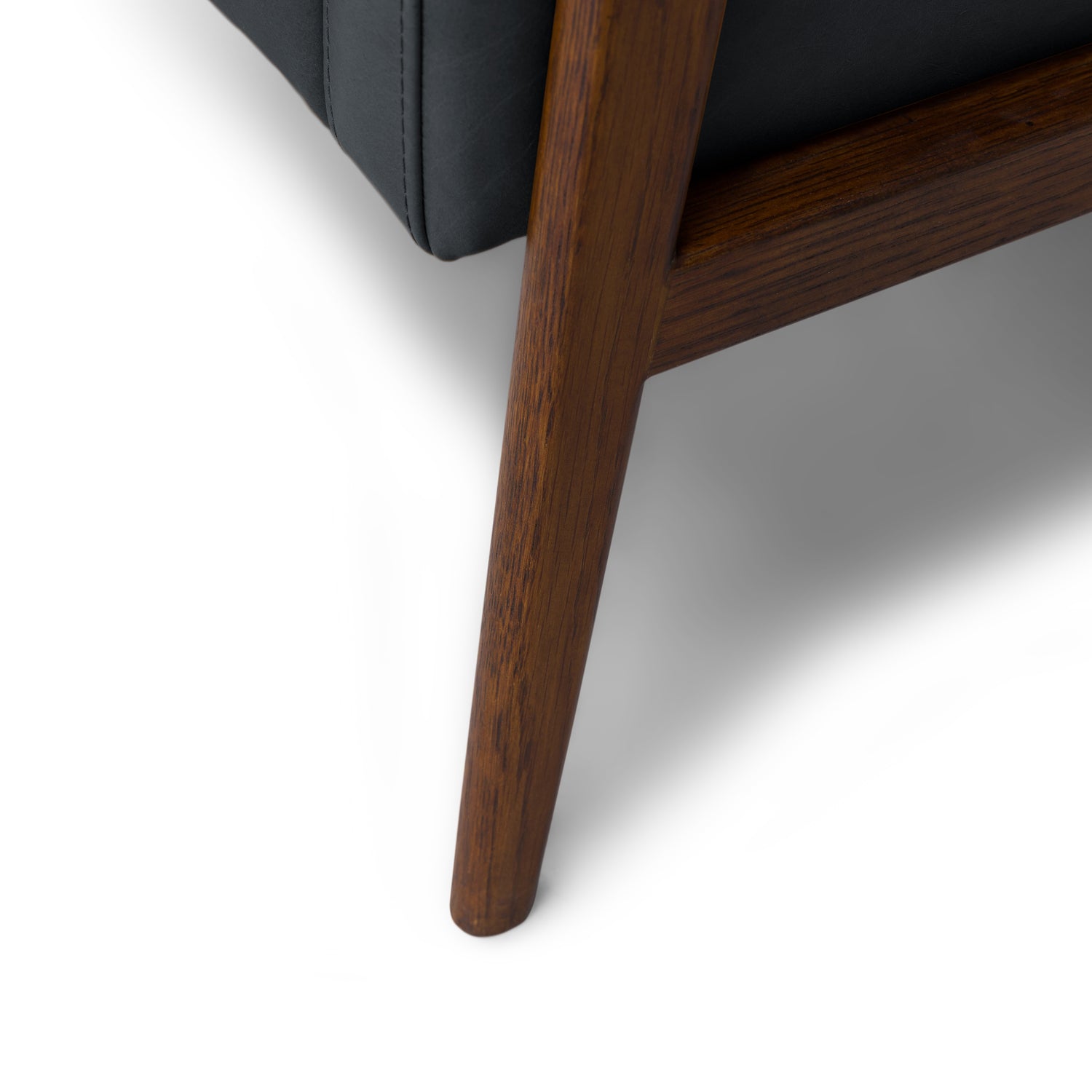 Galaxy Leatherette Lounge Chair in Dark grey Colour - Febonic Living