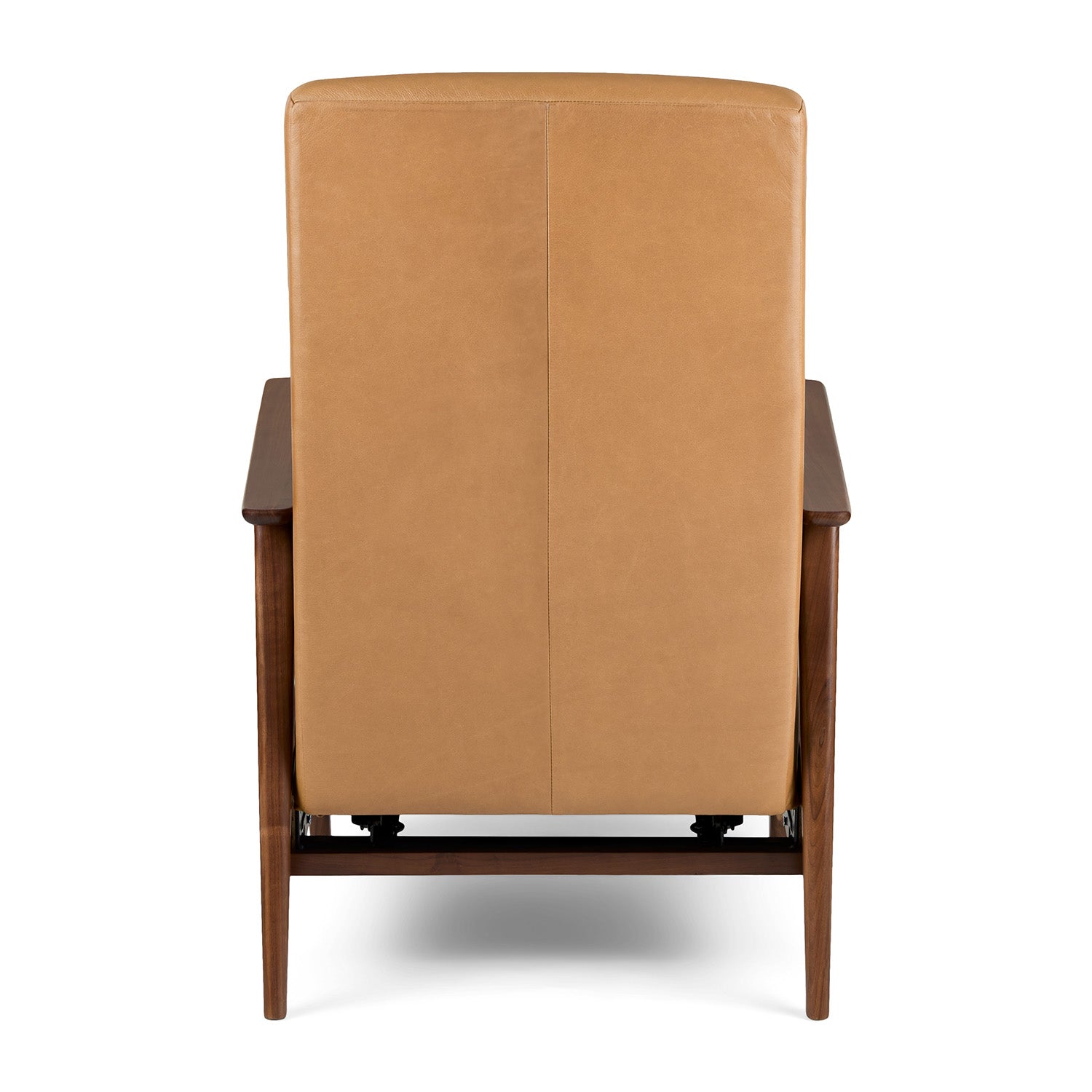 Ellow Leatherette Reclining Lounge Chair in Brown Colour - Febonic Living