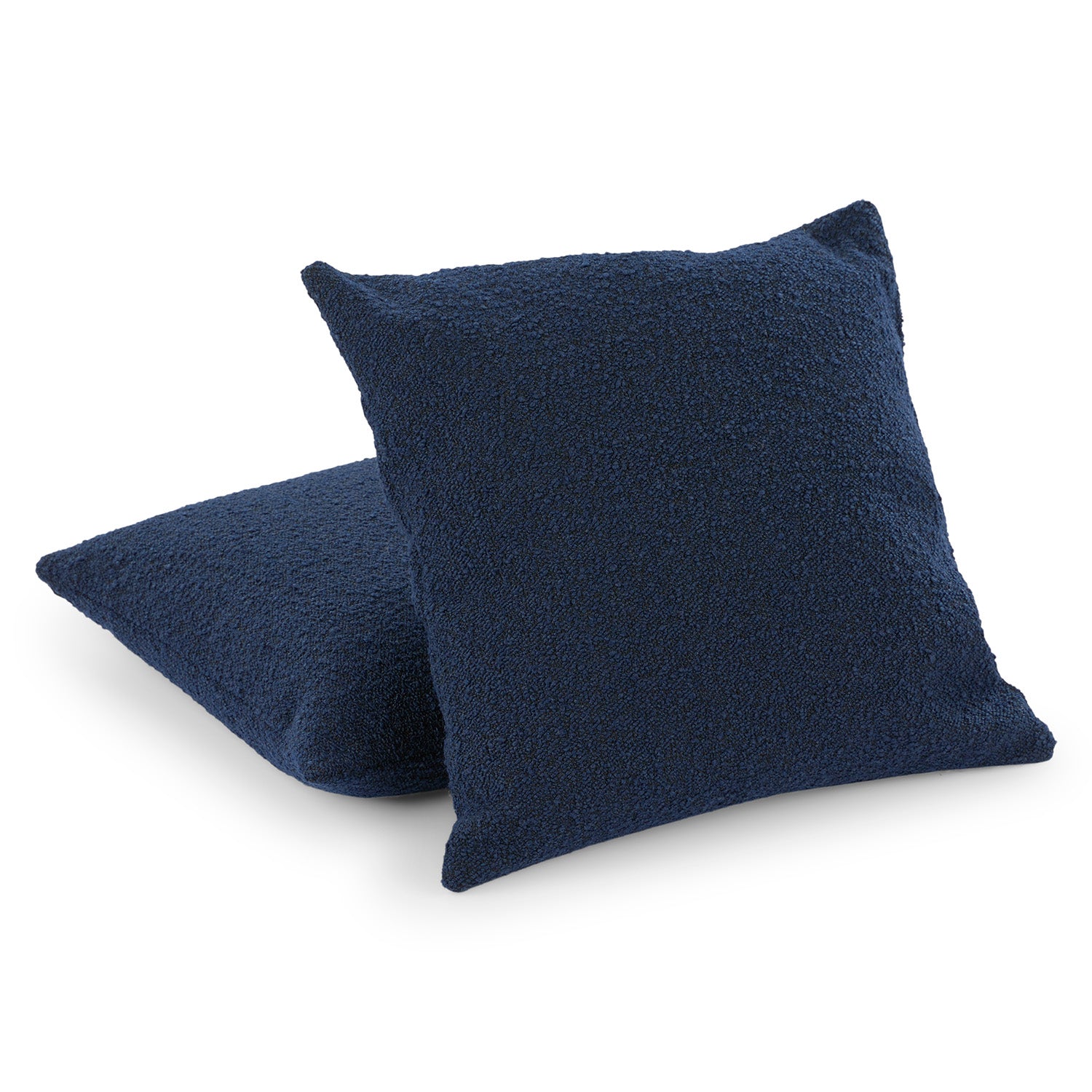 Gabriola Boucle (20x20in) Sofa Pillows In Danim Blue Colour (Pack of 2) - Febonic Living