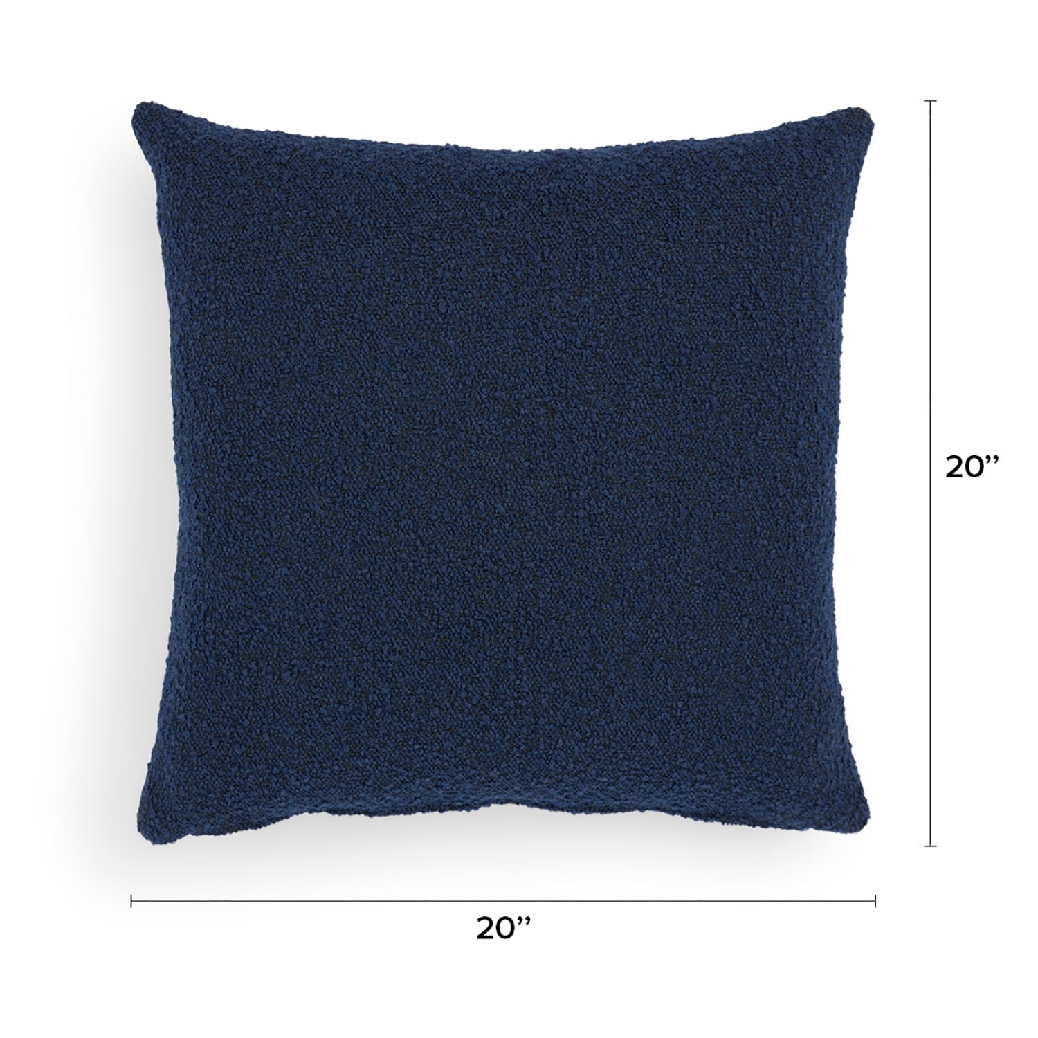 Gabriola Boucle (20x20in) Sofa Pillows In Danim Blue Colour (Pack of 2) - Febonic Living