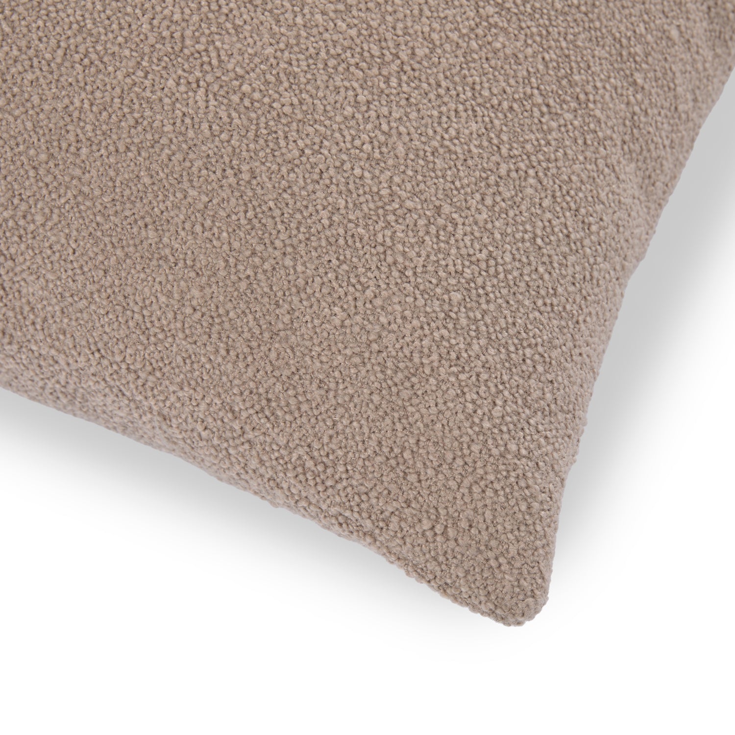 Gabriola Boucle (20x20in) Sofa Pillows In Caro Beige Colour (Pack of 2) - Febonic Living