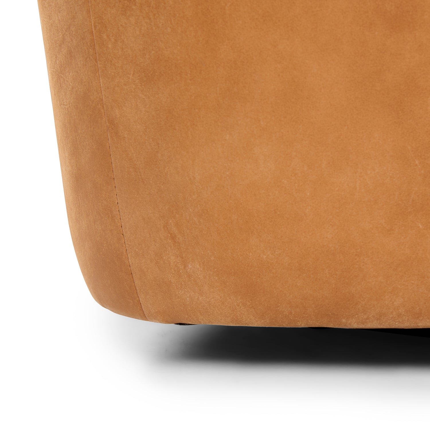 Rusty Leatherette Swivel Chair in Cinnamon Brown Colour