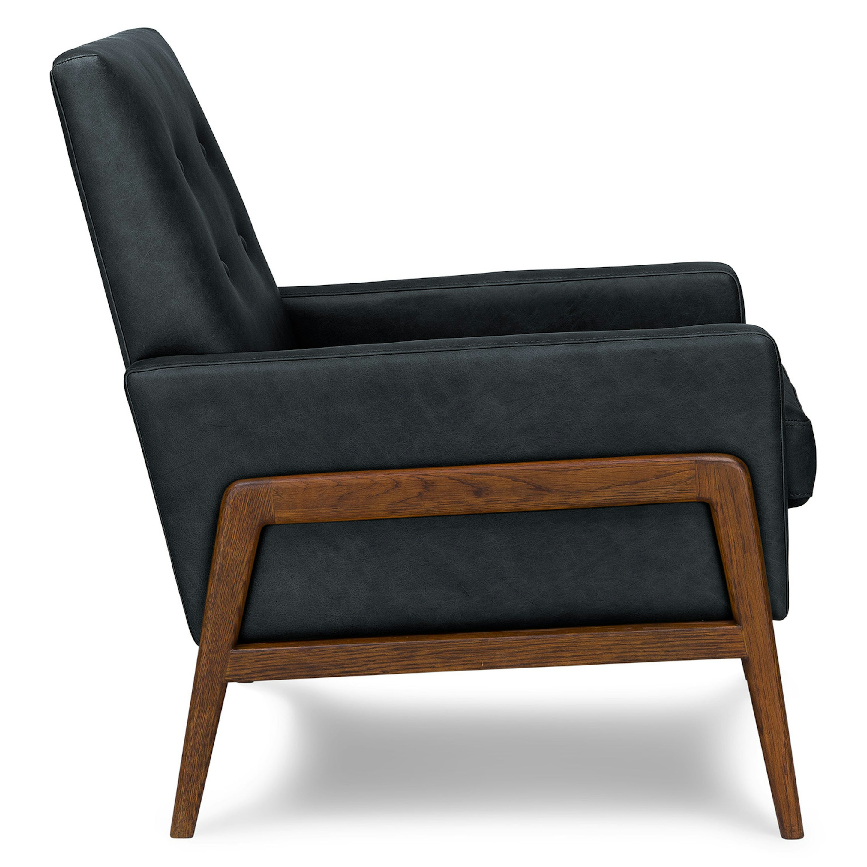 Galaxy Leatherette Lounge Chair in Dark grey Colour - Febonic Living