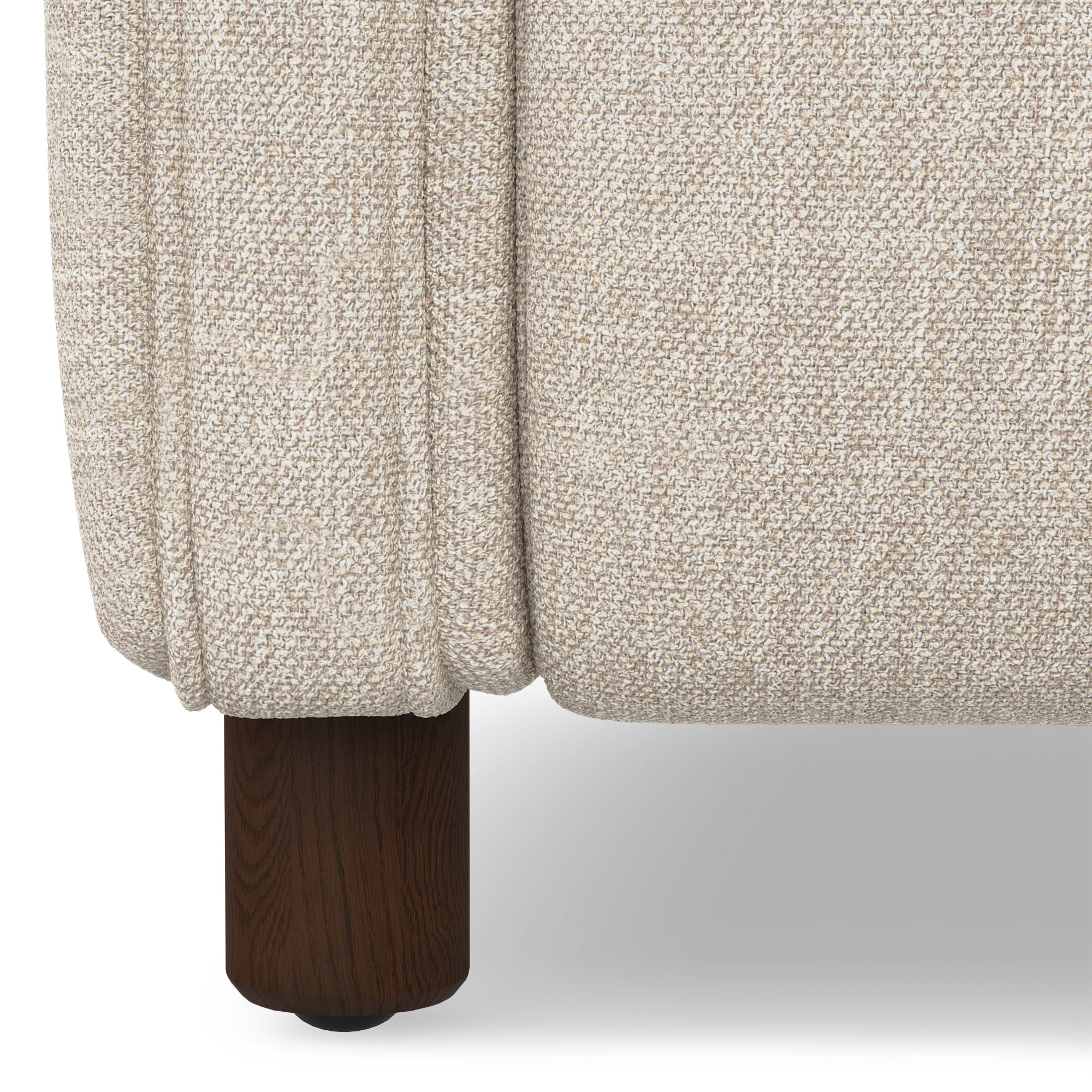 Winslow Fabric Lounge Chair in Ivory Cream Colour - Febonic Living