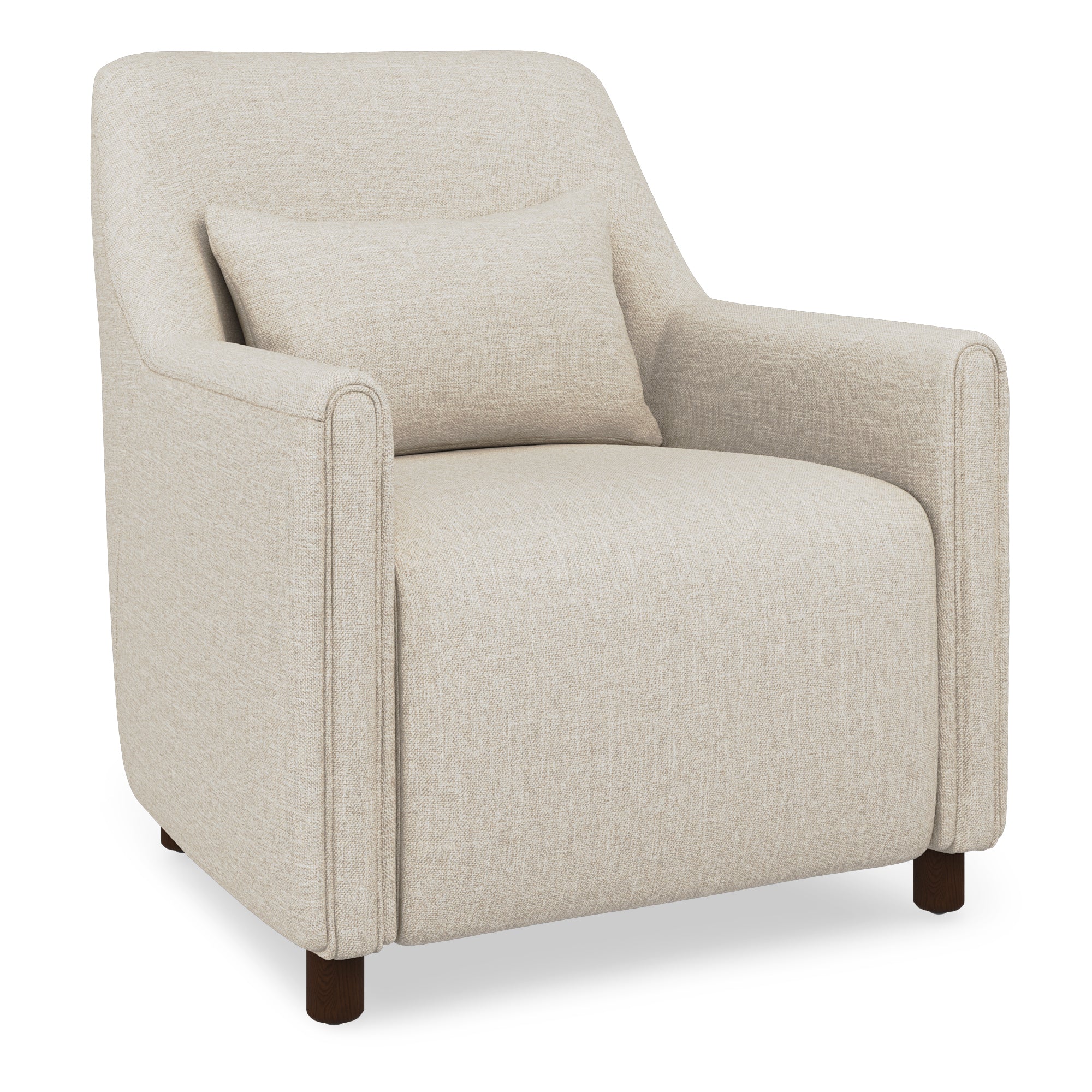 Winslow Fabric Lounge Chair in Ivory Cream Colour - Febonic Living