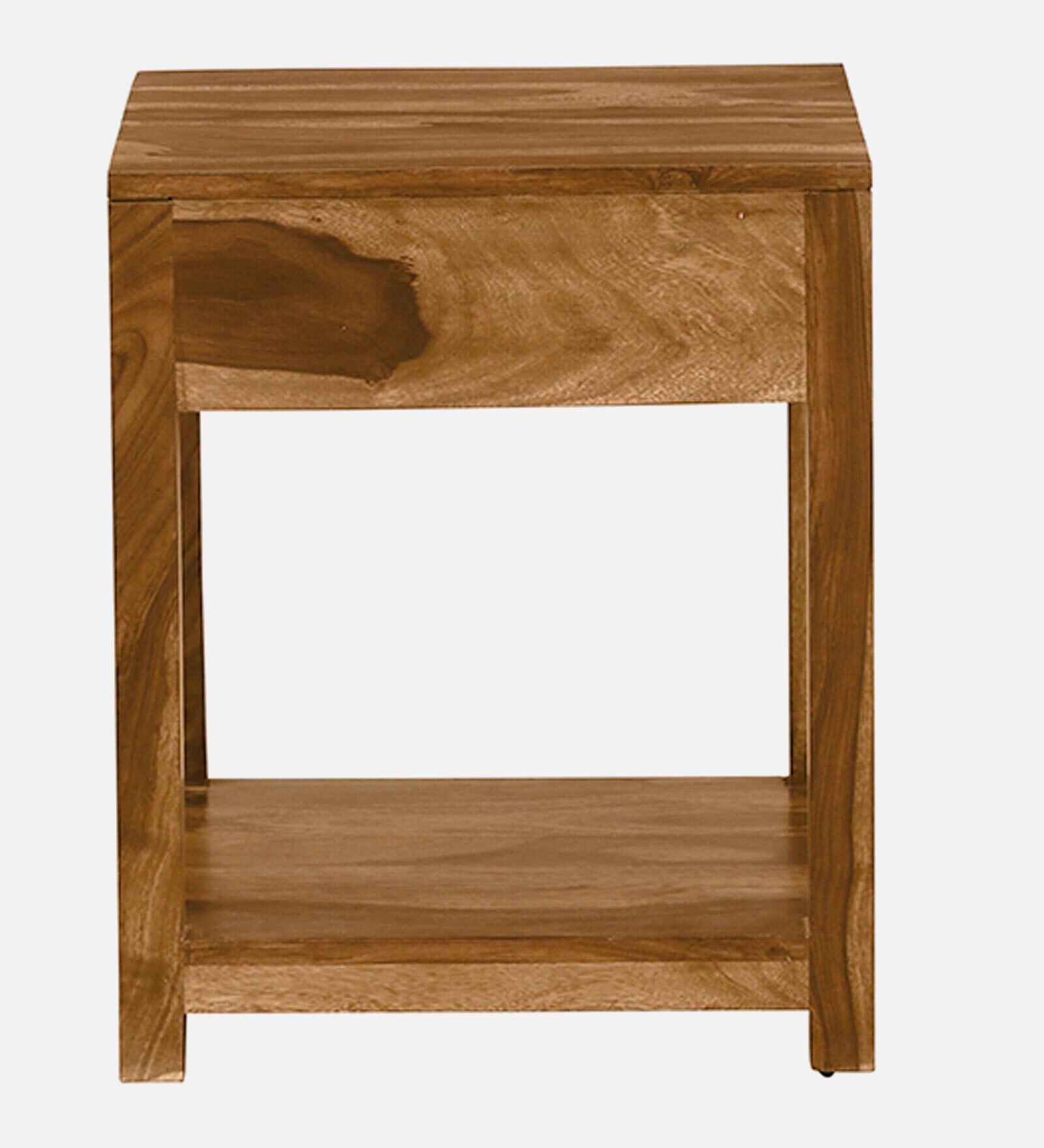 Imani Sheesham Wood Bedside Table In Rustic Teak Finish - Febonic Living