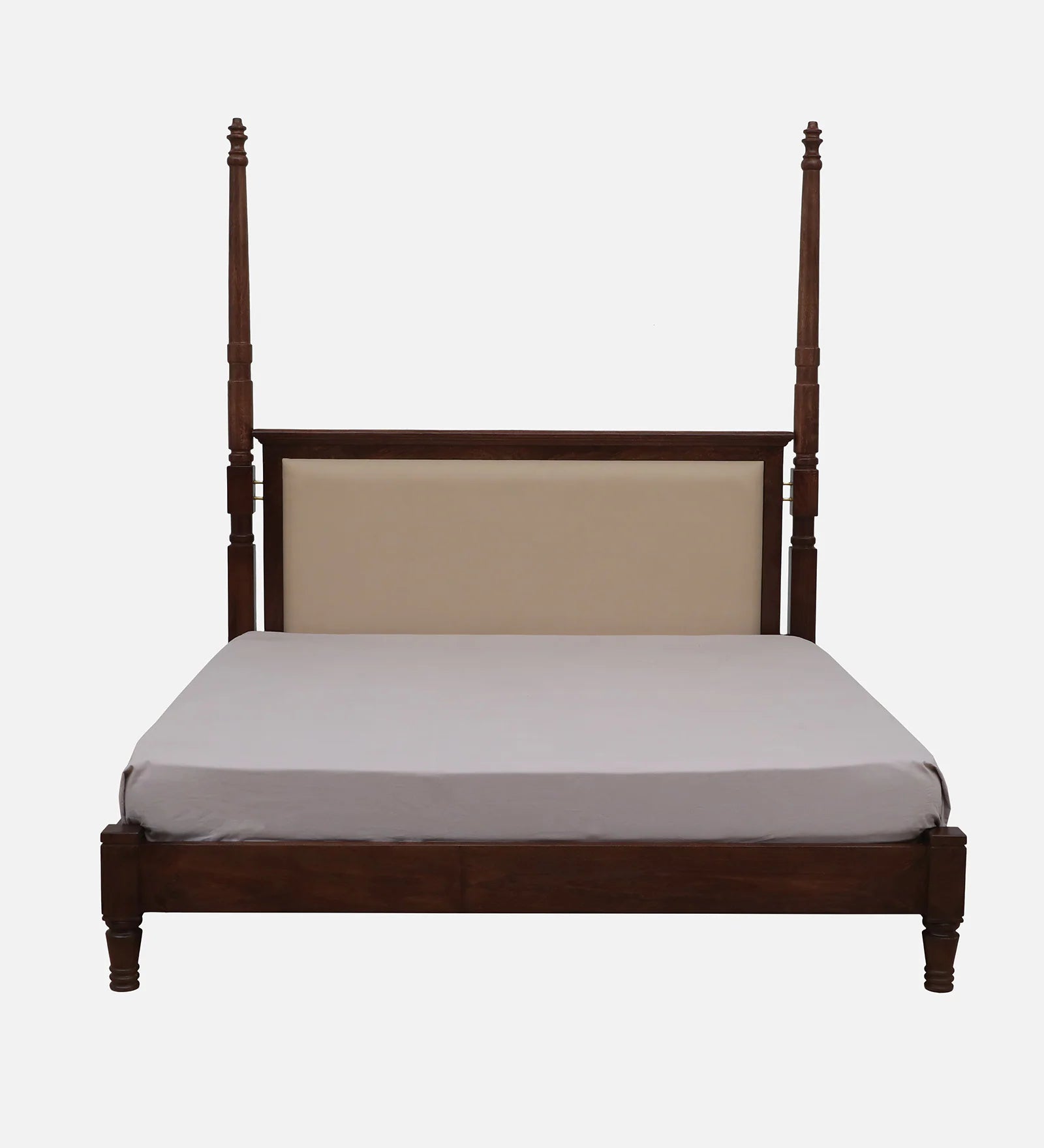 Trier Solid Wood King Size Bed in Tubbaq Finish - Febonic Living