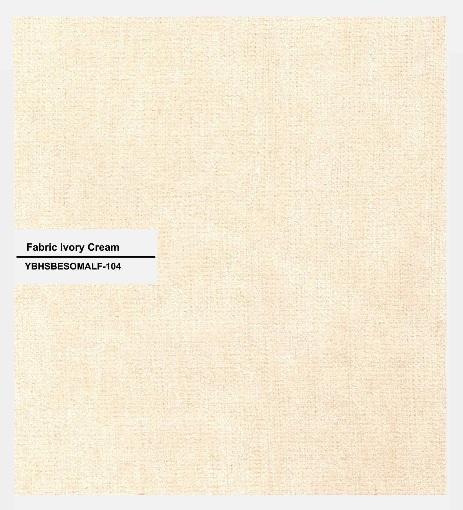 Como Fabric 1 Seater Sofa In Ivory Beige Colour - Febonic Living