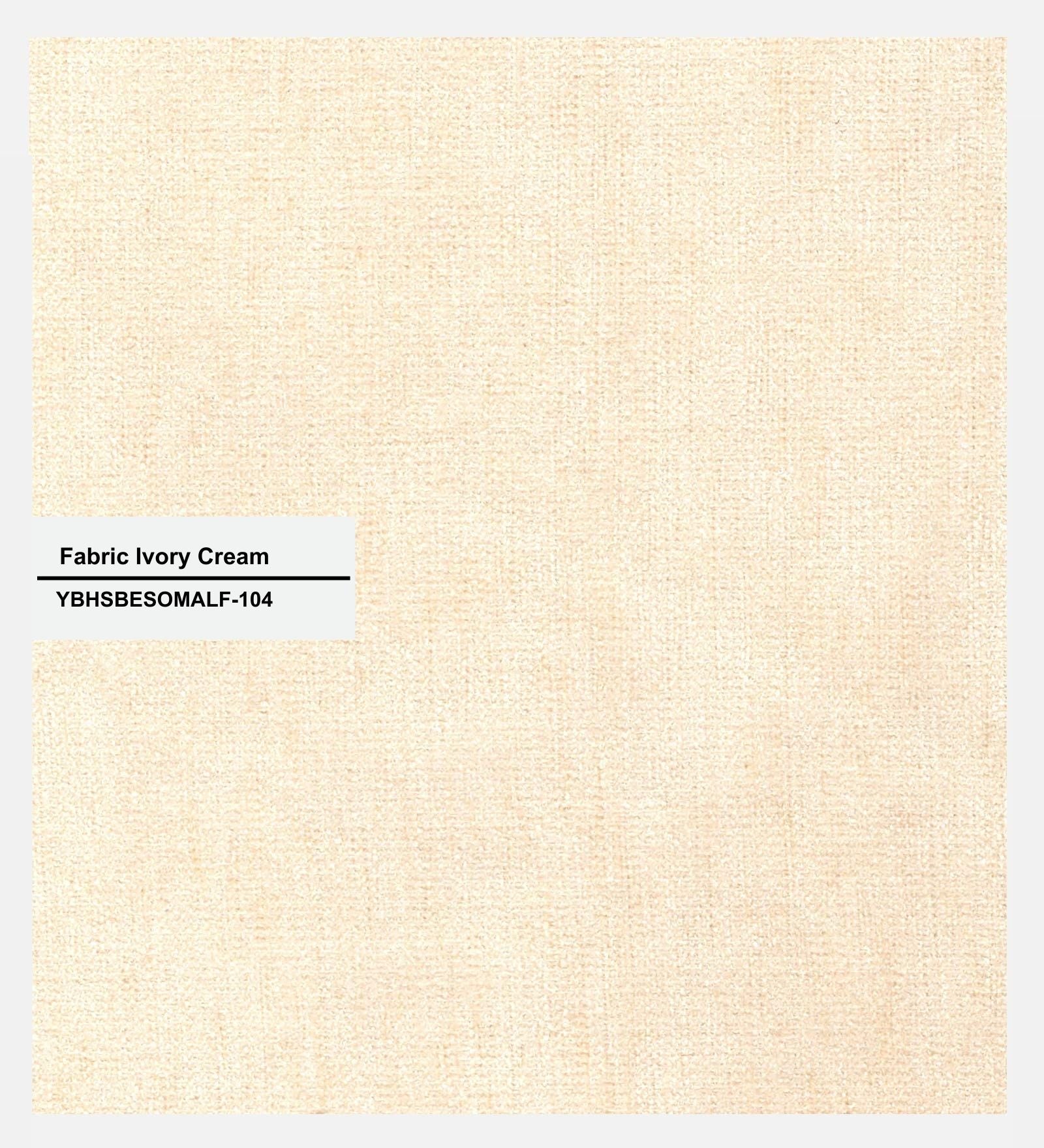 Kaya Fabric (20x20in) Sofa Pillows In Ivory Cream Colour (Pack of 2) - Febonic Living