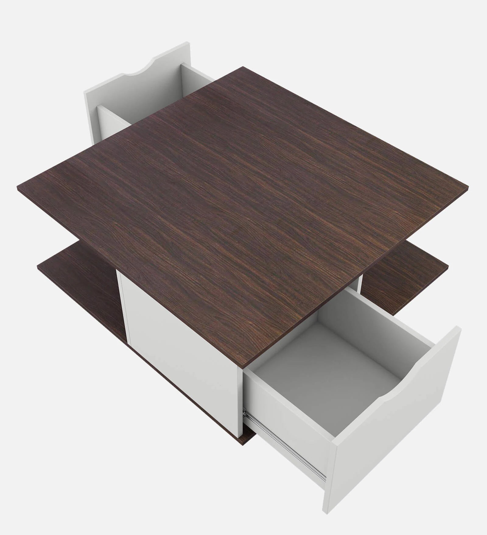 Pavia Coffee Table In Frosty White Finish - Febonic Living