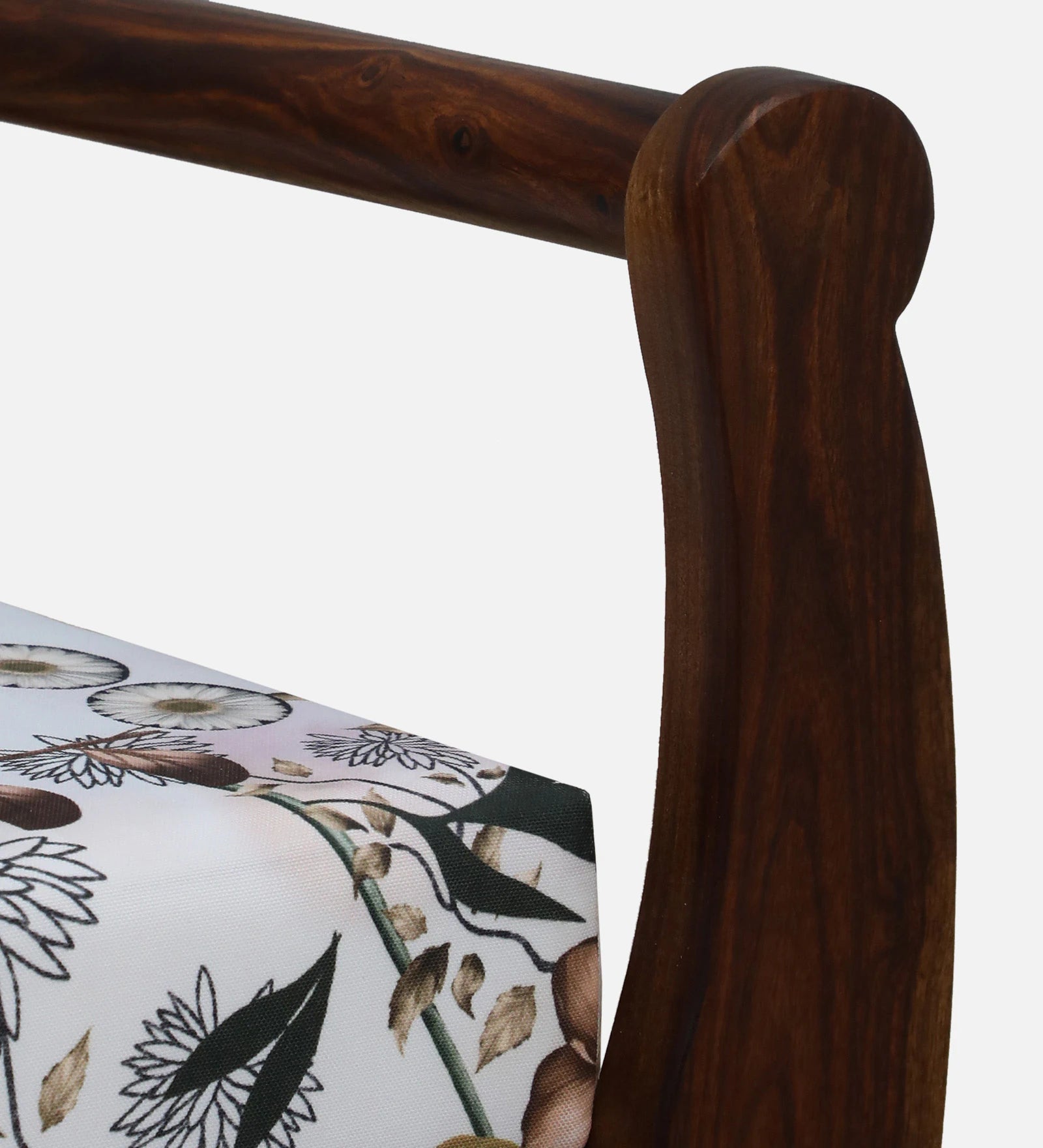 Zelda Sheesham Wood Recamier in Provincial Teak Finish - Febonic Living