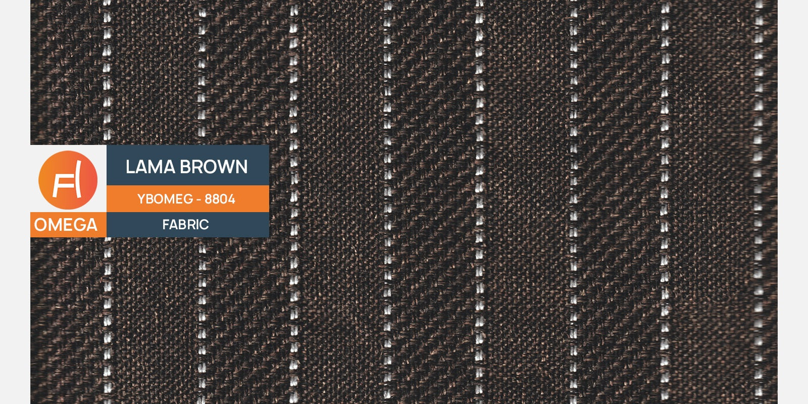 Baley Fabric 3 Seater Sofa In Lama Brown Colour - Febonic Living