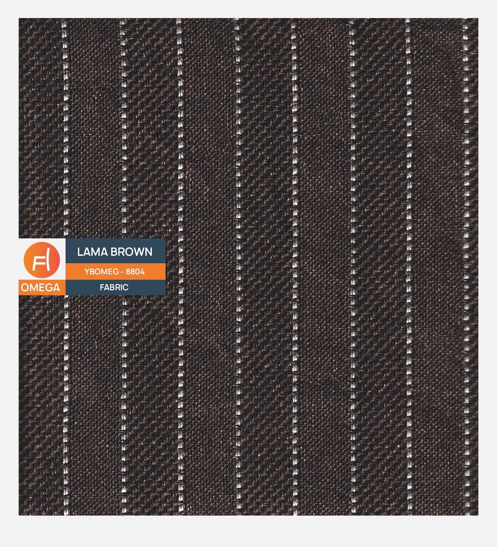 Baley Fabric 1 Seater Sofa in Lama Brown Colour