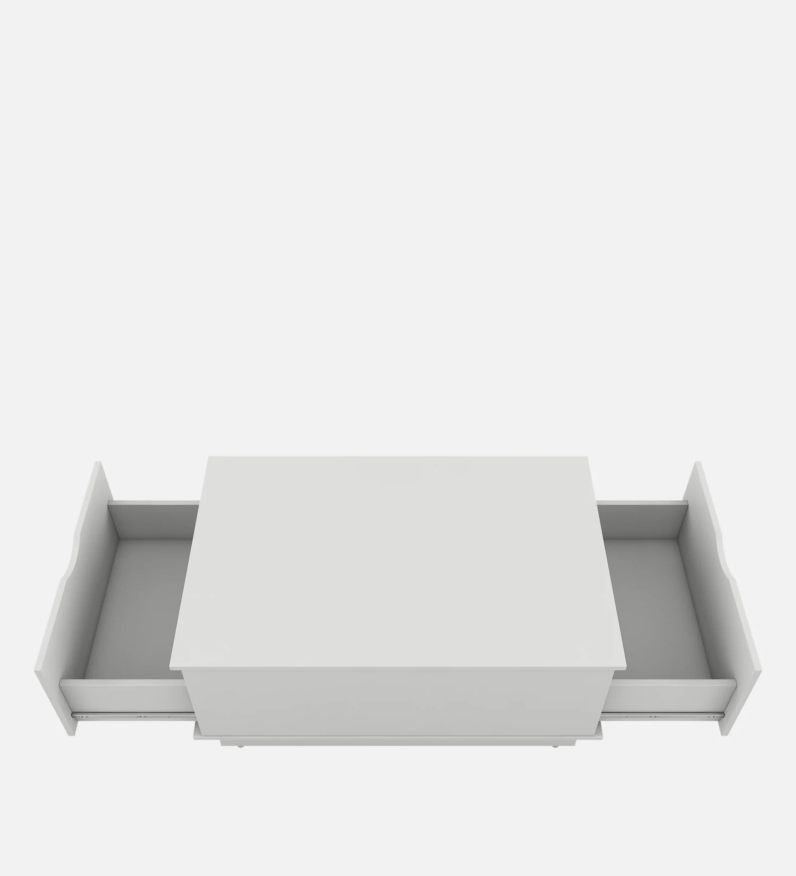Kisar Coffee Table In Frosty White Finish - Febonic Living