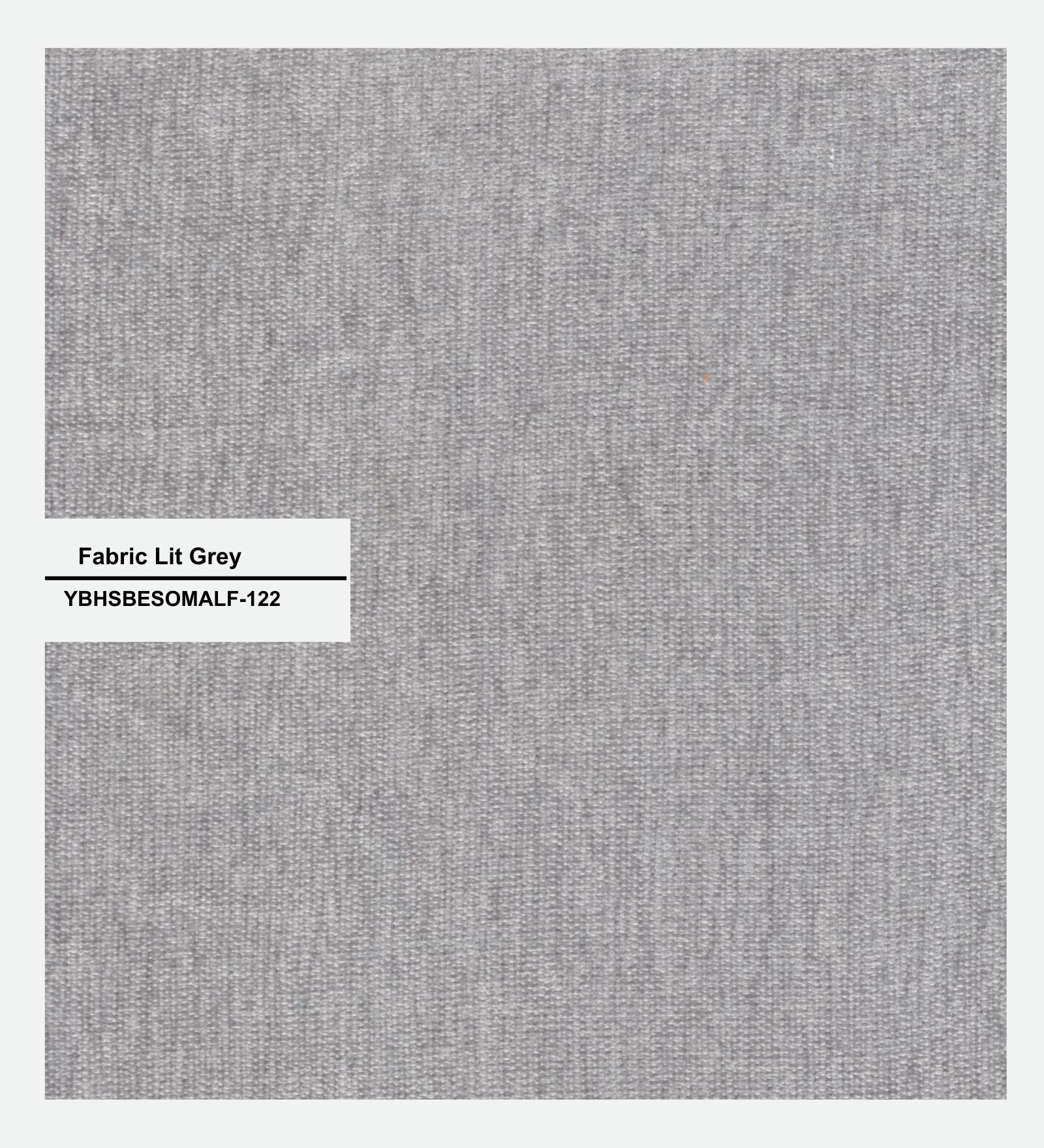 Deyuk Fabric Wing Chair In Lit Grey Colour - Febonic Living