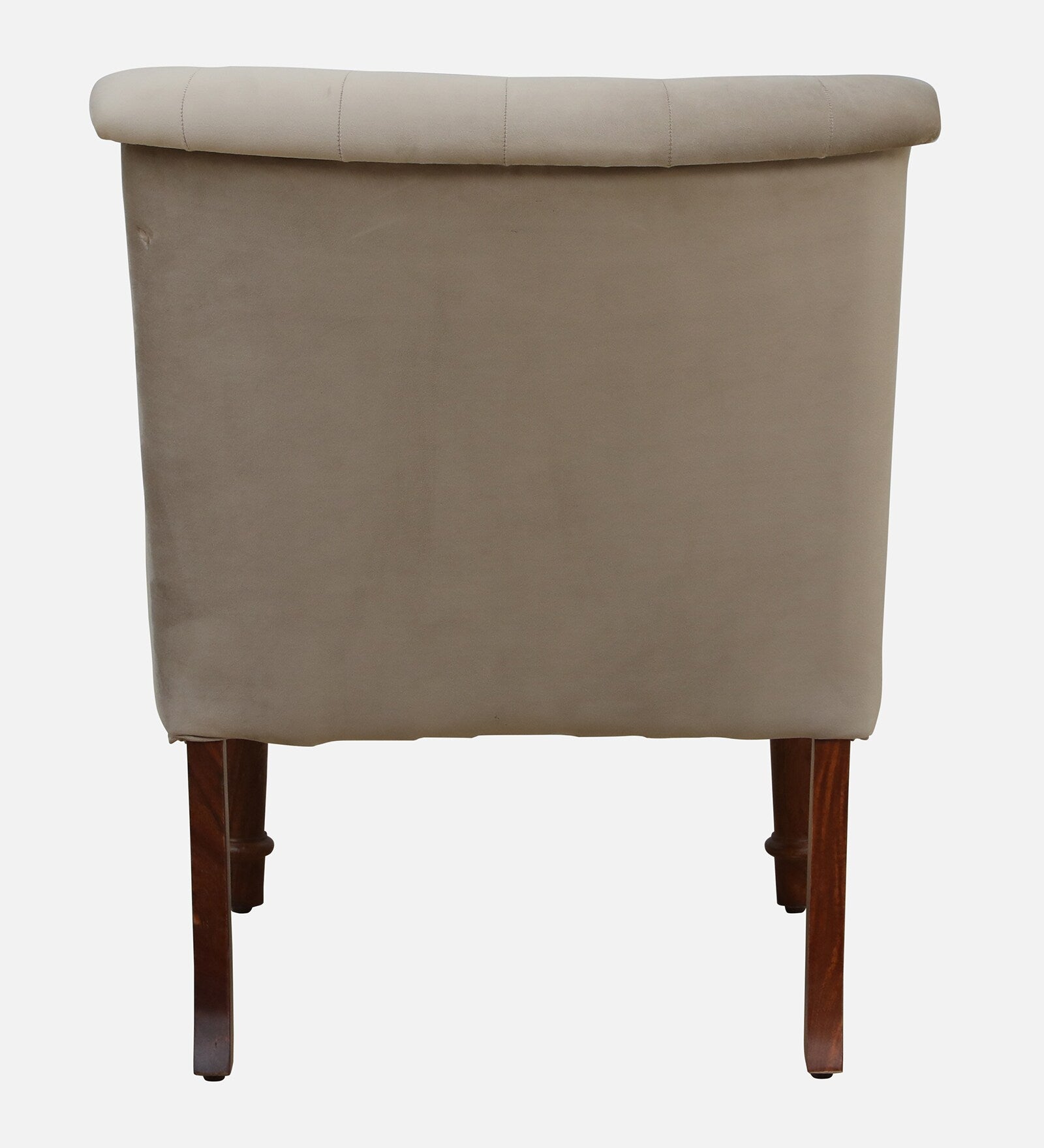Ludovic Velvet Slipper Chair In Beige Colour - Febonic Living