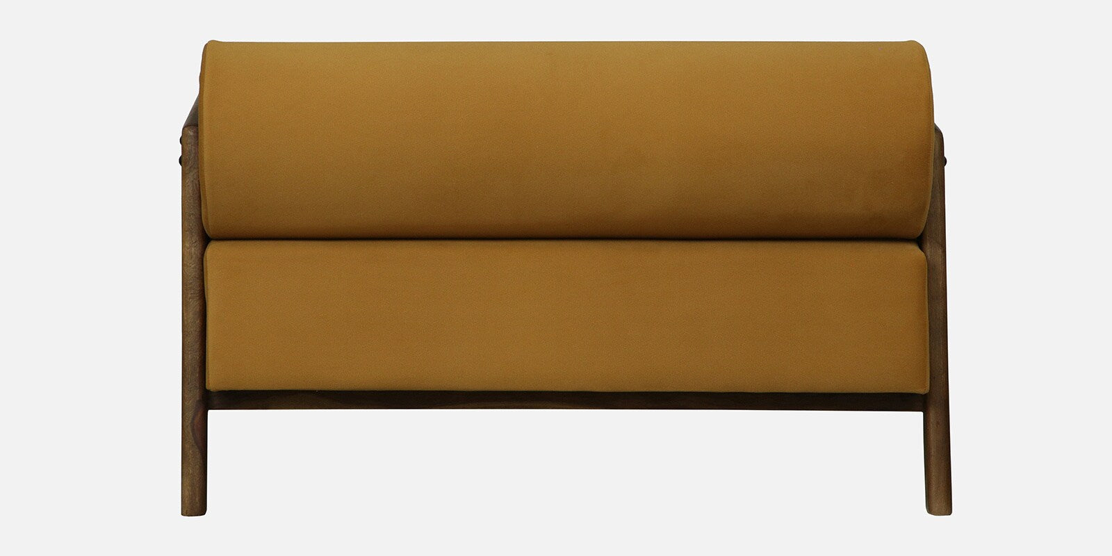 Opal Sheesham Wood 2 Seater Sofa In Mustard Colour