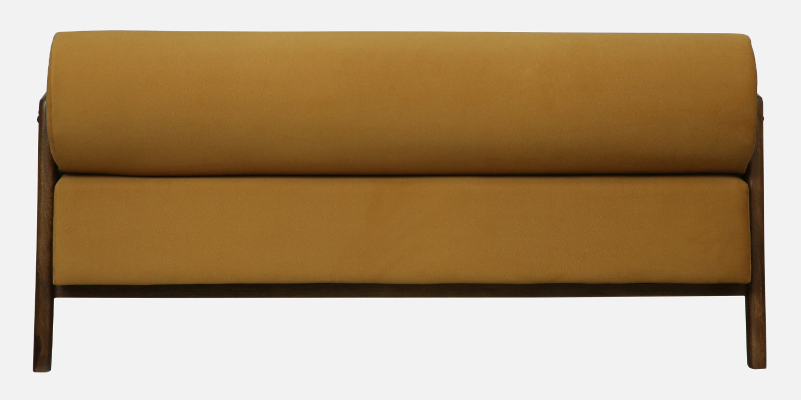 Opal Sheesham Wood 3 Seater Sofa In Mustard Colour