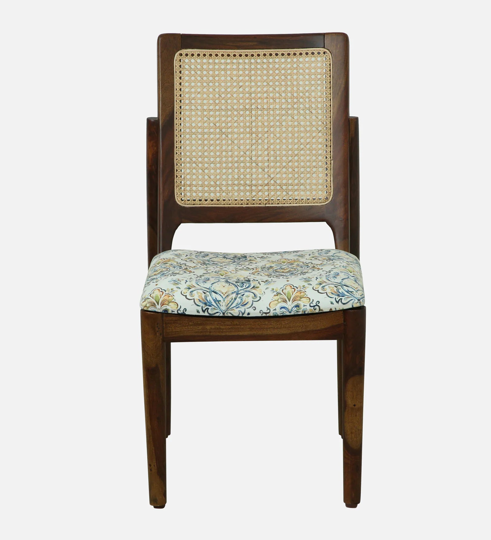 Mayer Sheesham Wood 4 Seater Dining Set With Marble Top In Provincial Teak Finishh - Febonic Living