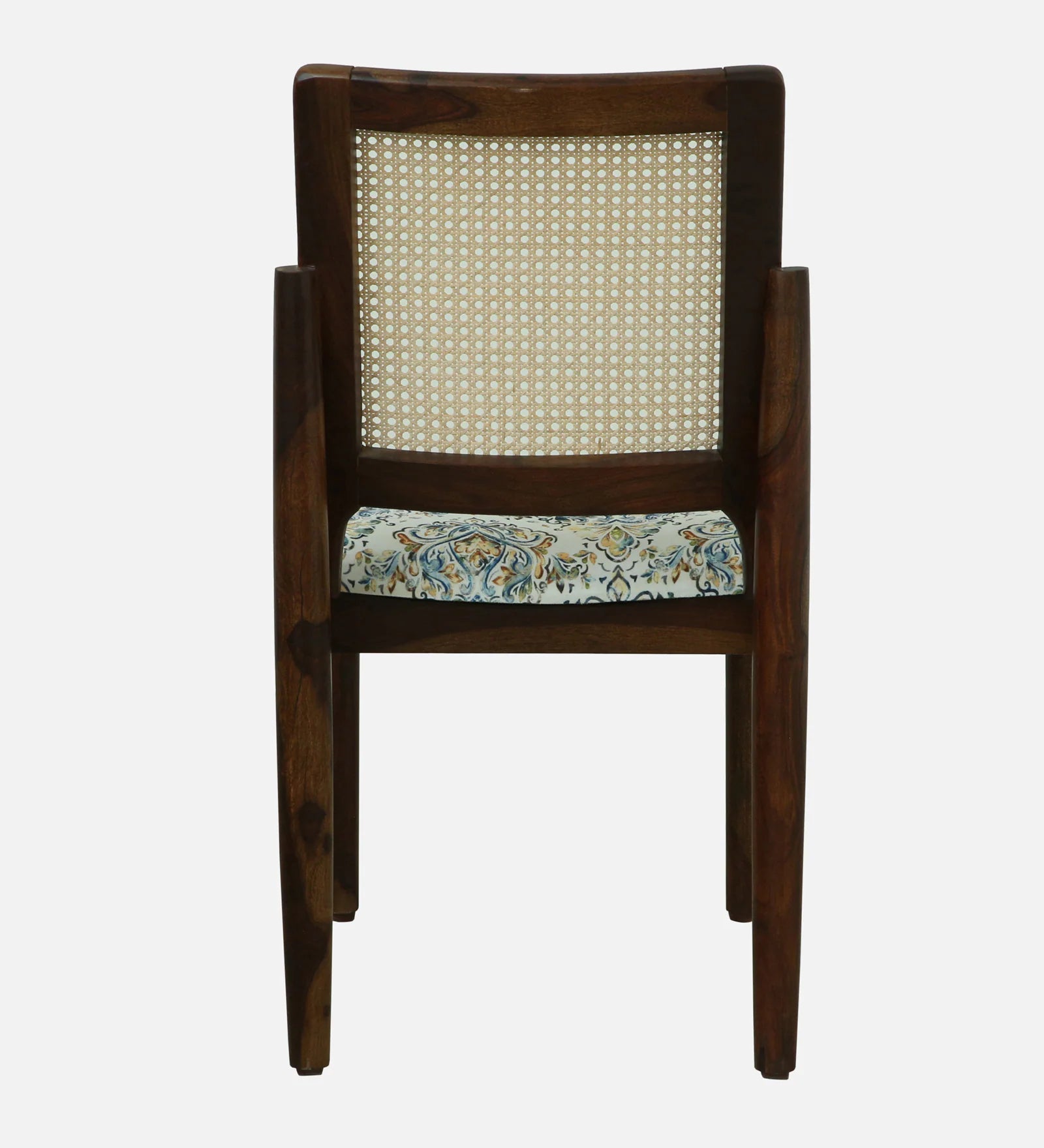 Mayer Sheesham Wood 4 Seater Dining Set With Marble Top In Provincial Teak Finishh - Febonic Living