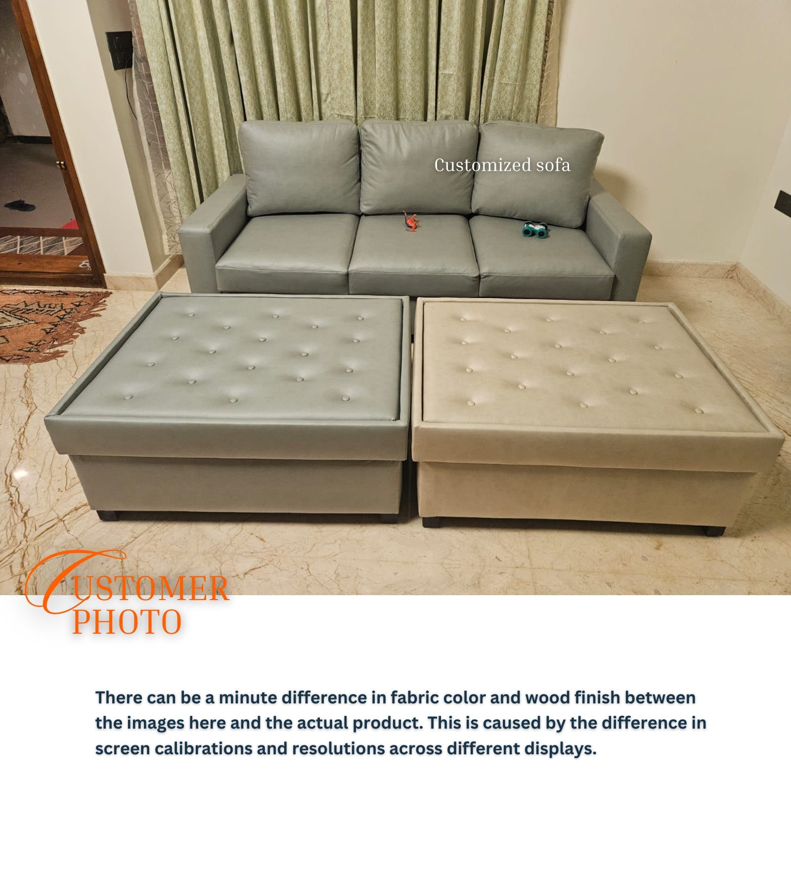 Messy Fabric 3 Seater Sofa In Bold Yellow Colour - Febonic Living
