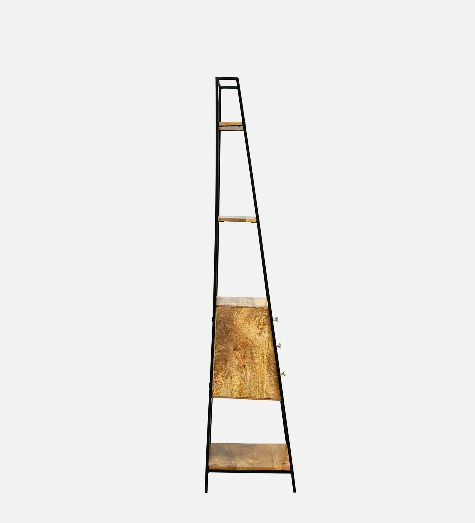 Tany Solid Wood Bookshelf In Natural Finish - Febonic Living