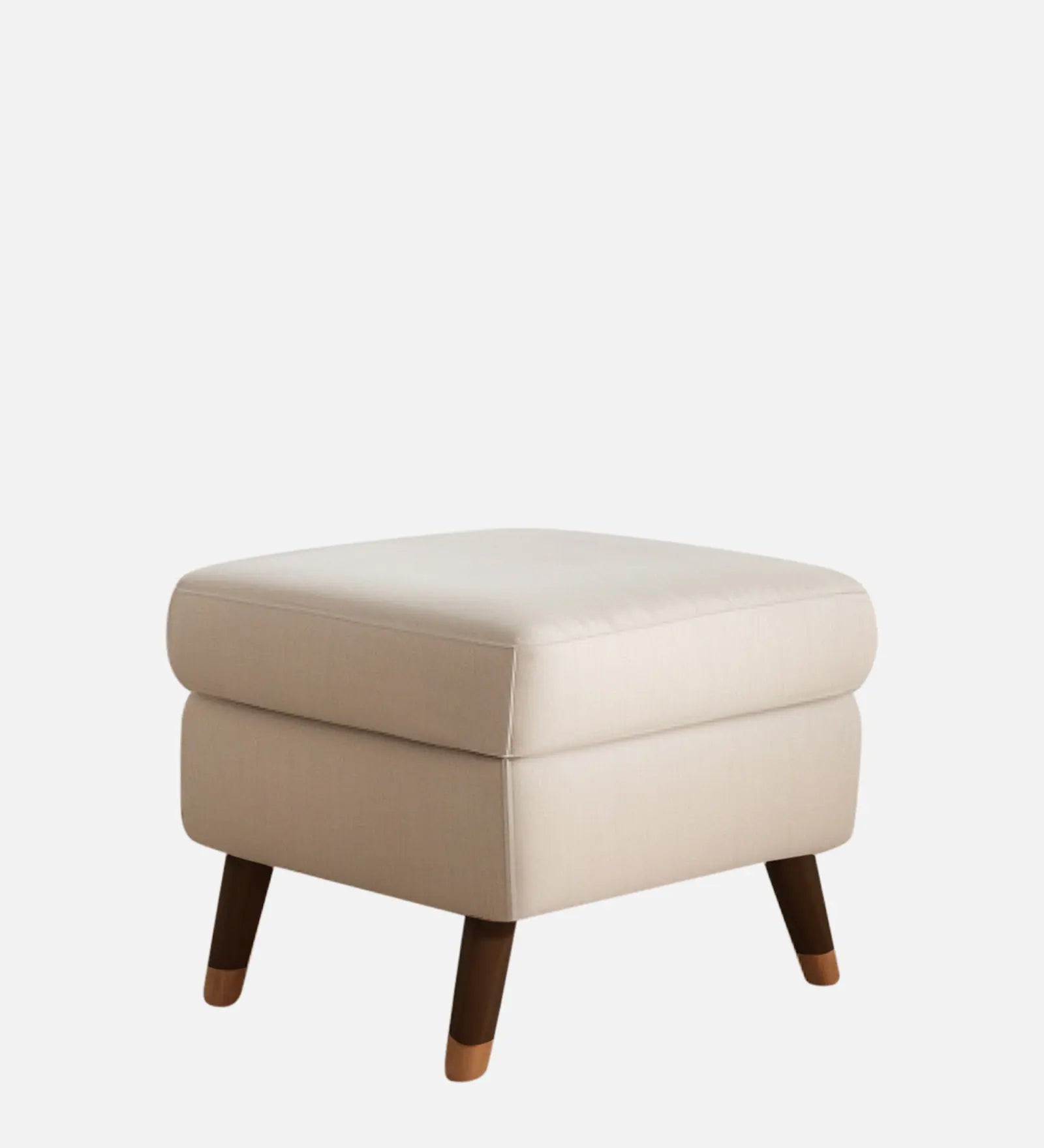 Molen Velvet Wing Chair In Camel Beige Finish With Ottoman