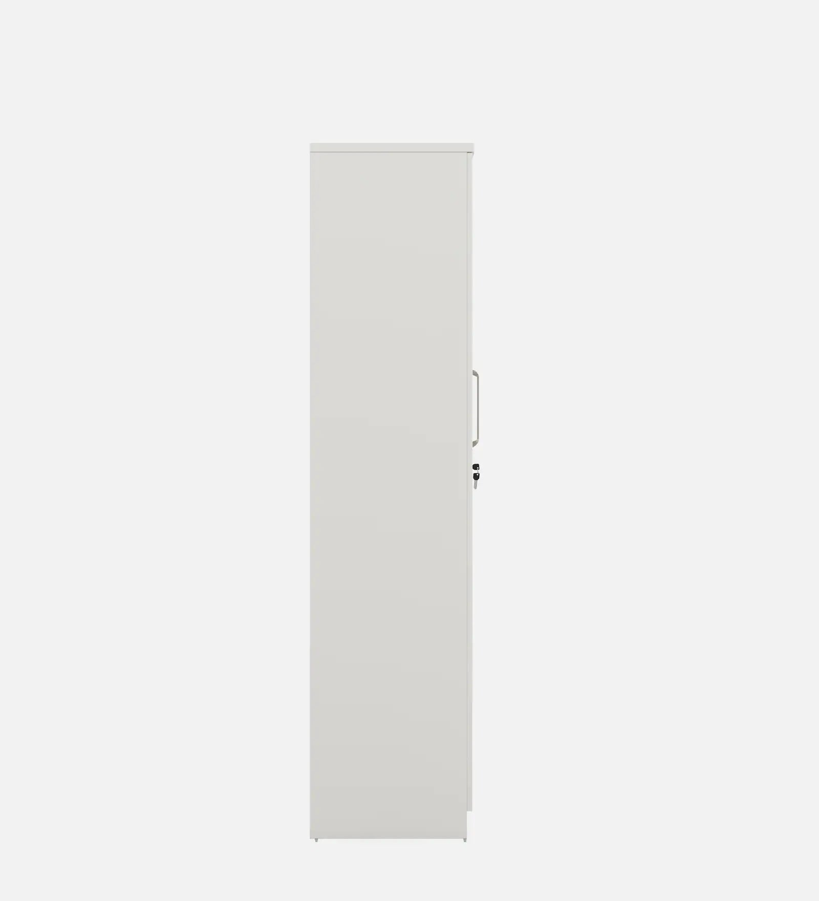 Arica 1 Door Wardrobe in Frosty White Finish With Locker - Febonic Living