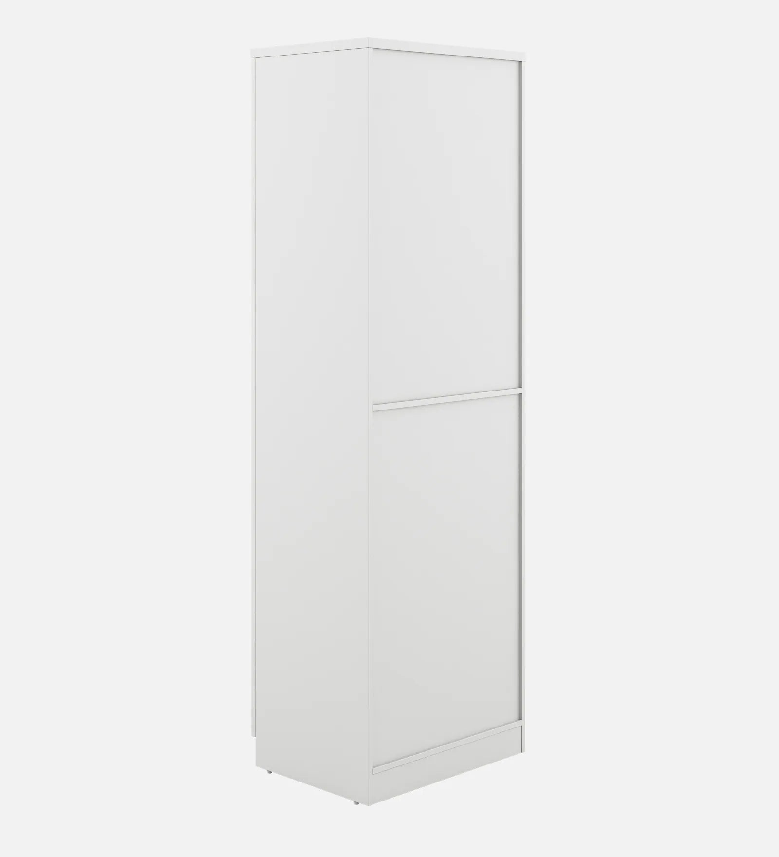 Arica 1 Door Wardrobe in Frosty White Finish With Locker - Febonic Living