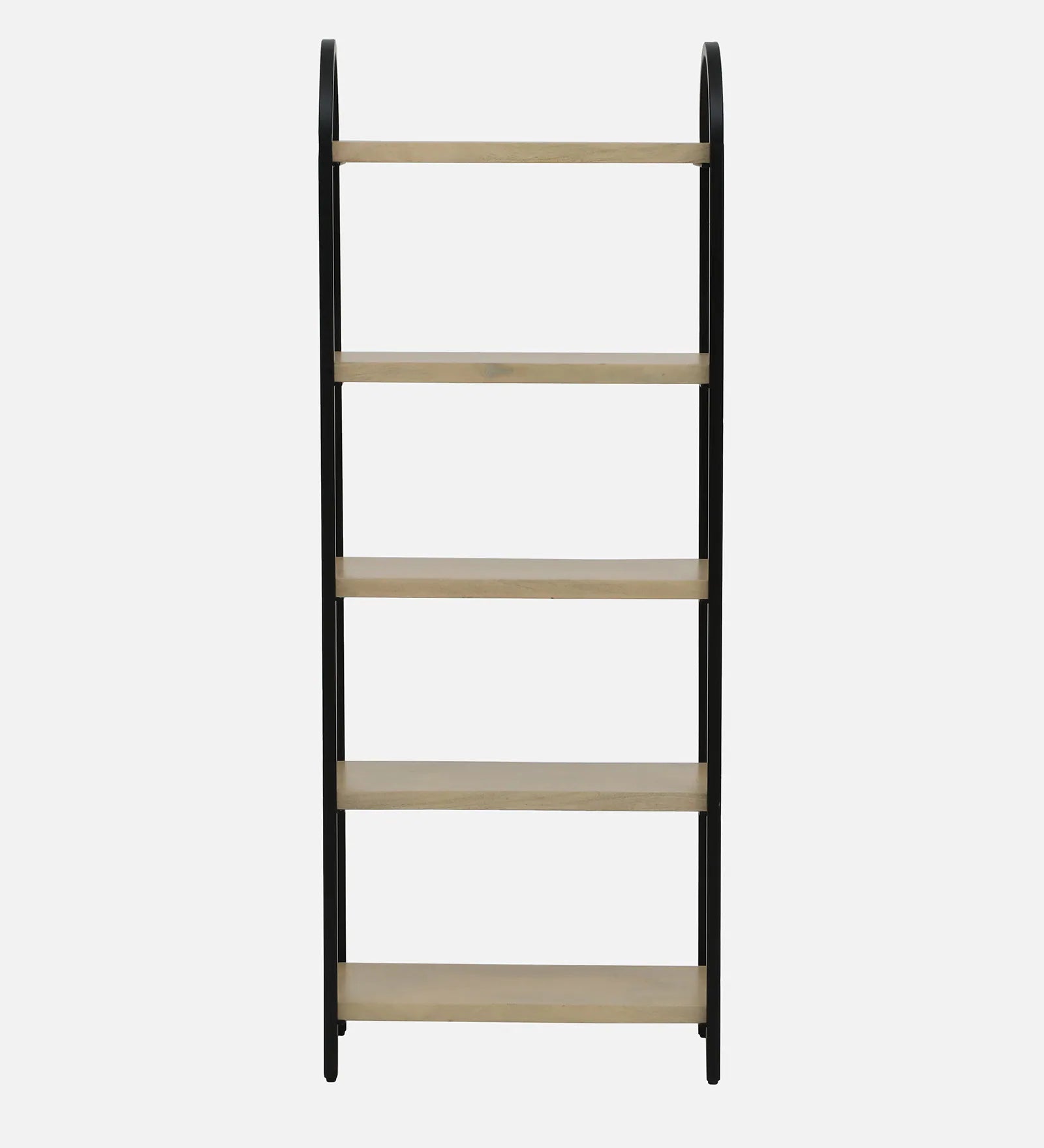 Sucre Solid Wood Book Shelf In Gold Wash Finish - Febonic Living