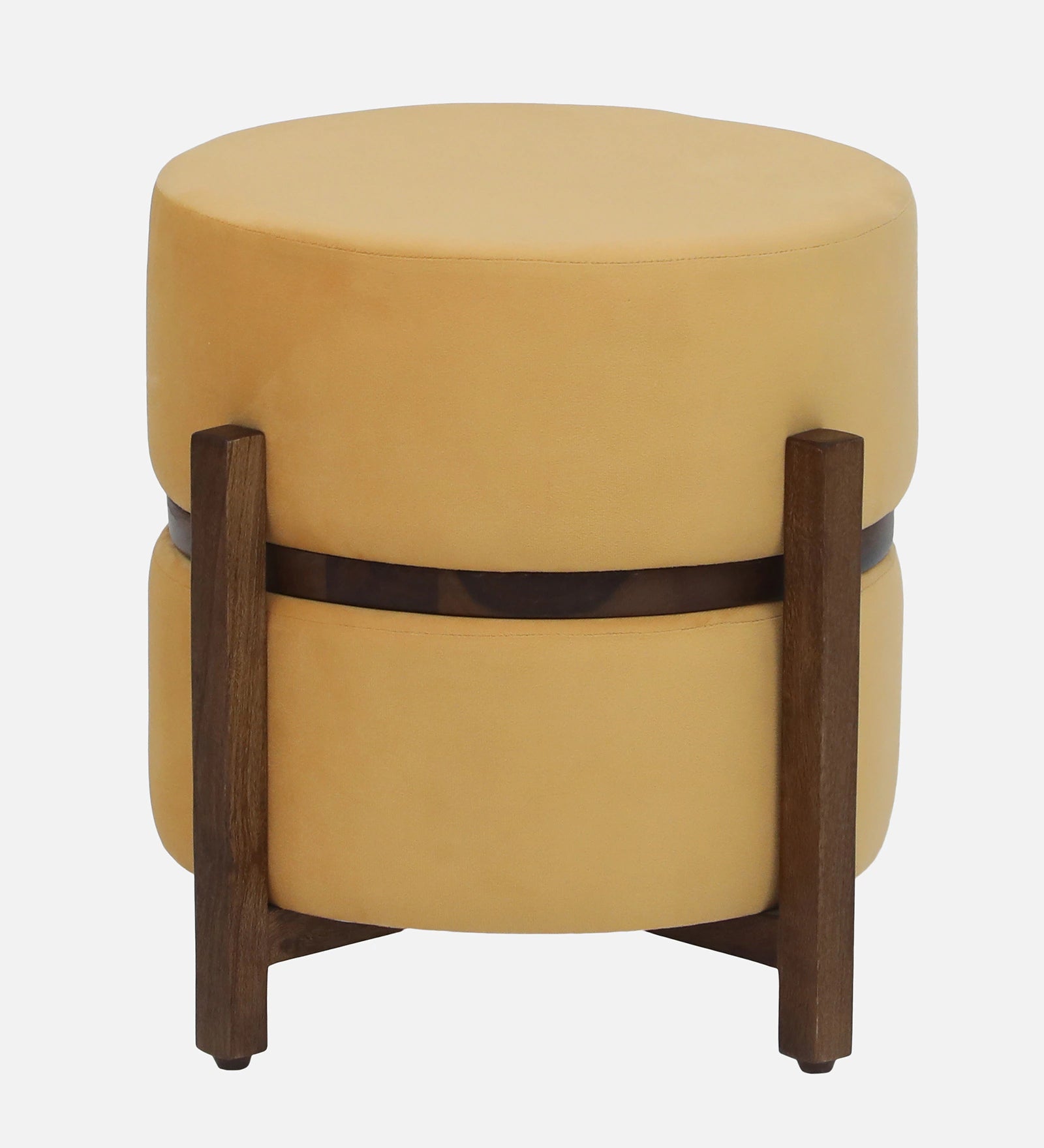 Eriee Sheesham Wood Stool Cum End Table In Walnut Finish - Febonic Living