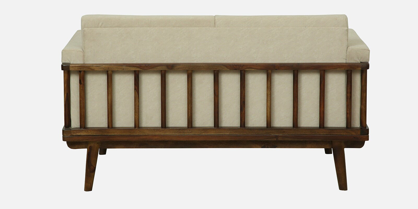 Tivoli Sheesham Wood 2 Seater Sofa In Beige Colour