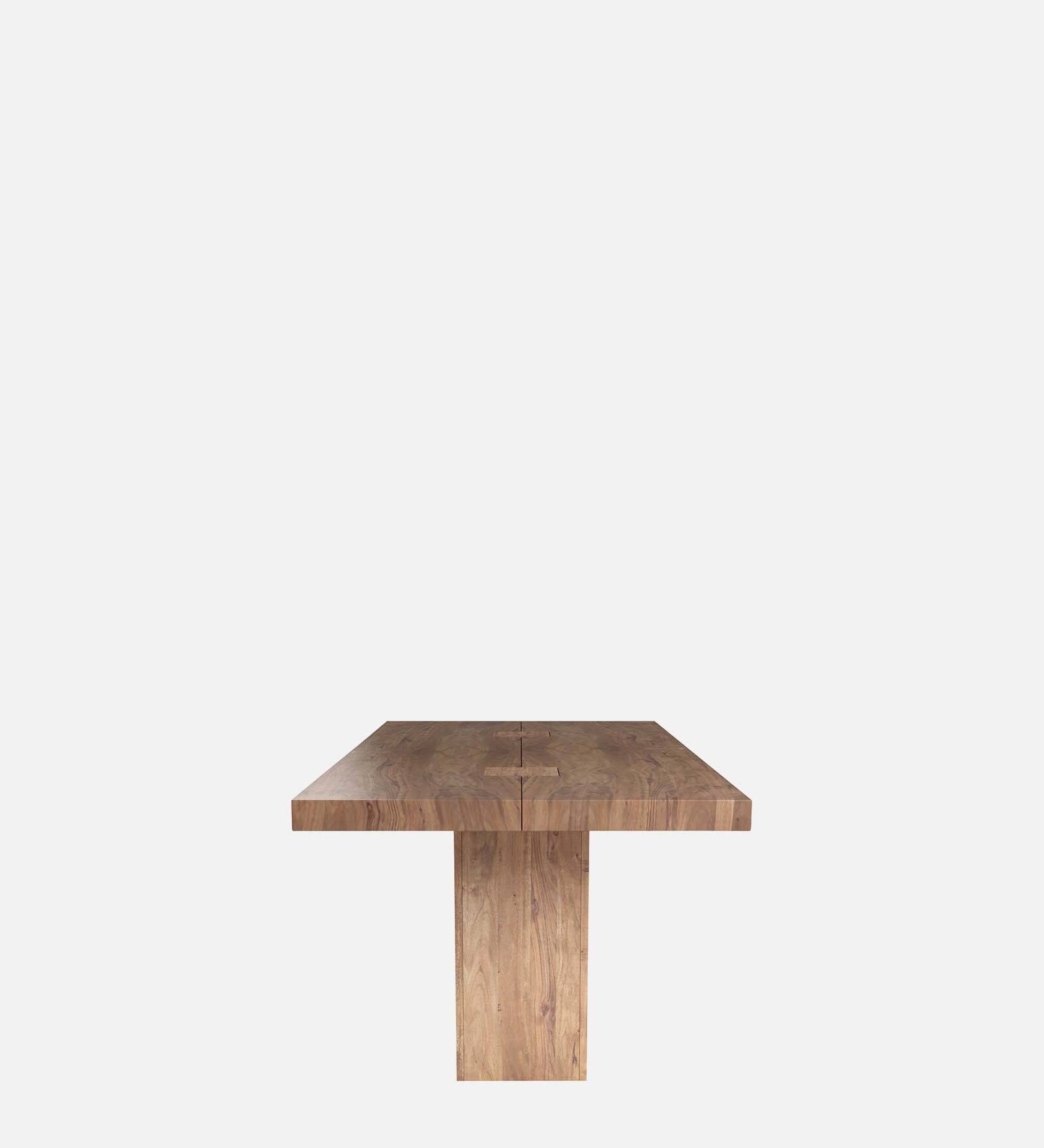 Tusco Solid Wood 6 Seater Dining Table In Premium Acacia Finish - Febonic Living