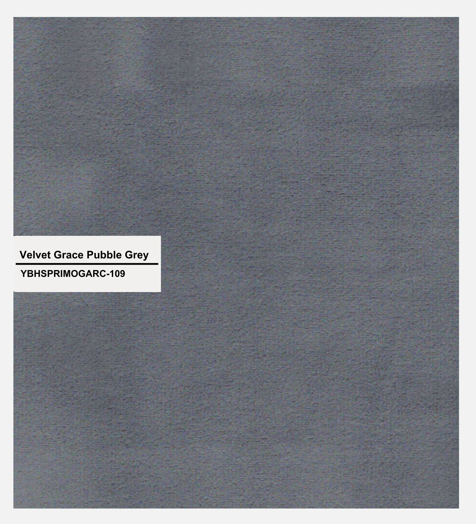 Haru Velvet 1 Seater Sofa In Pubble Grey Colour - Febonic Living